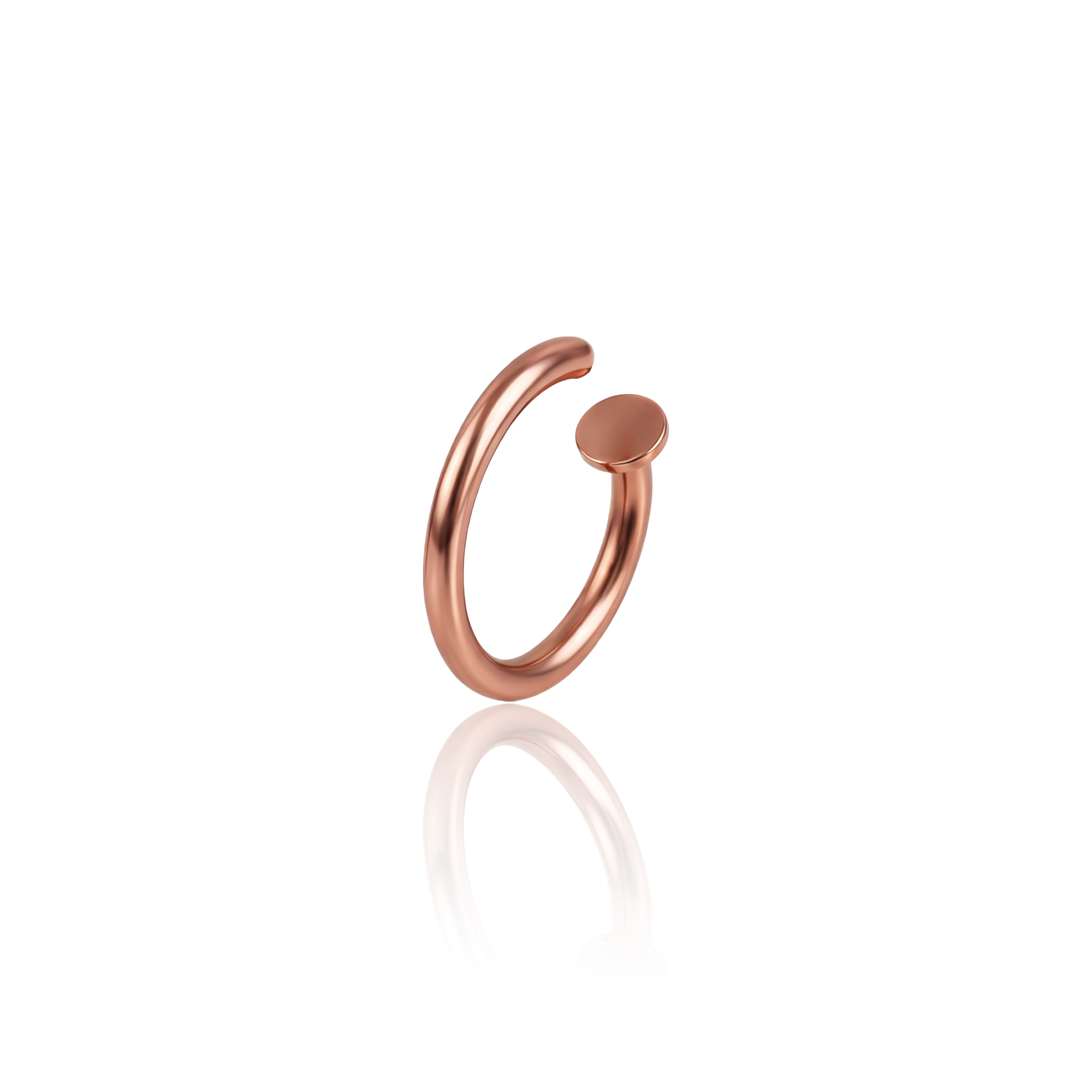 Rose Gold Open Nose Ring