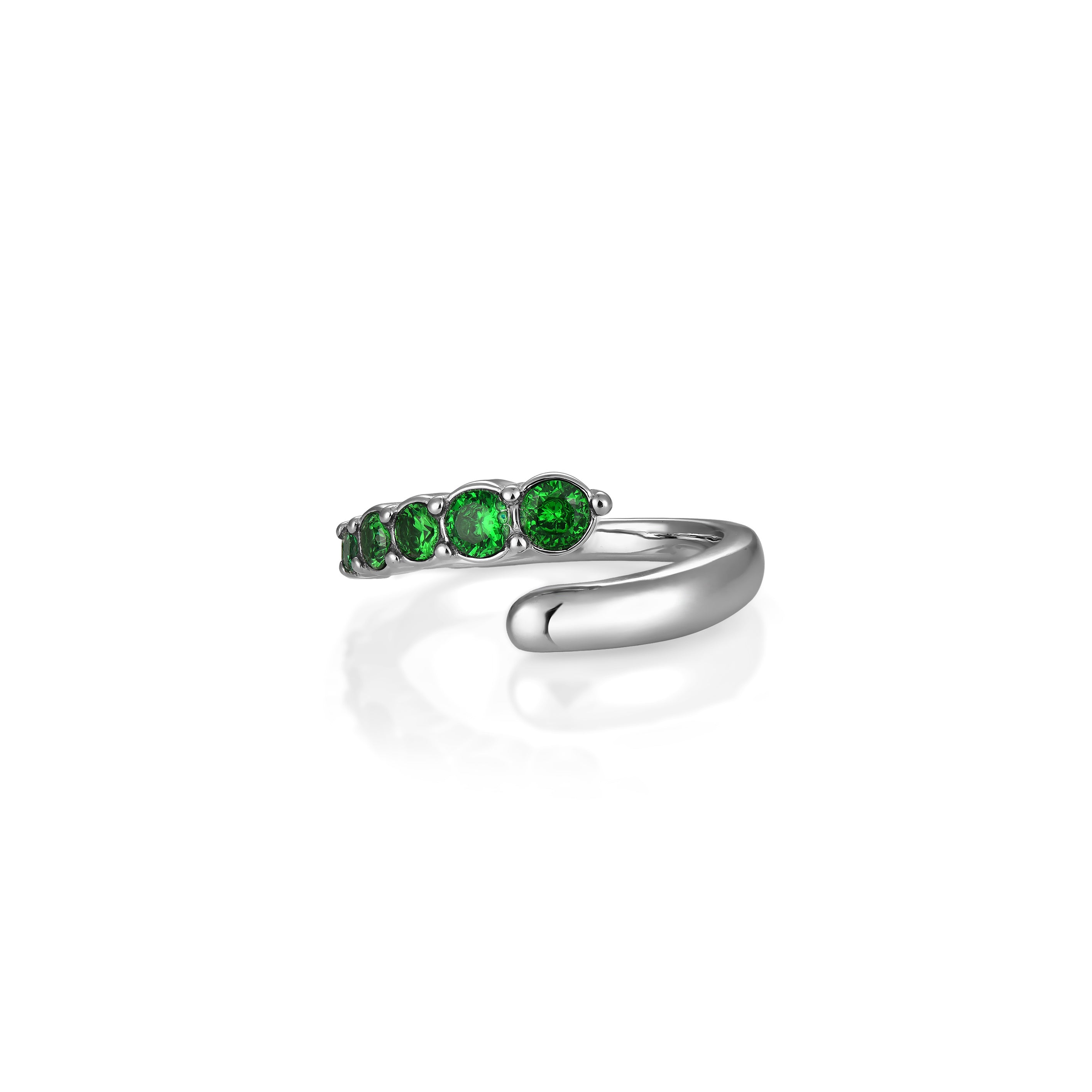 V-Platinum Ring - Emera