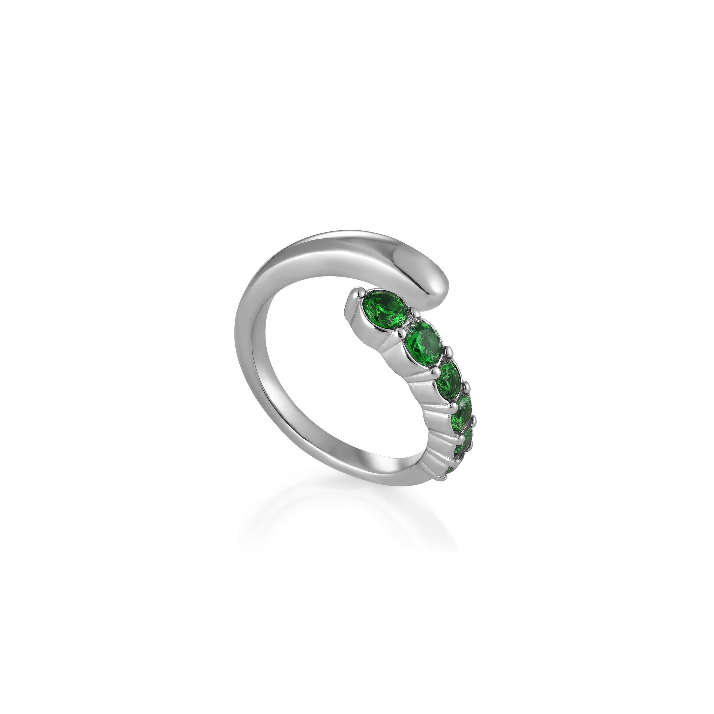 V-Platinum Ring - Emera