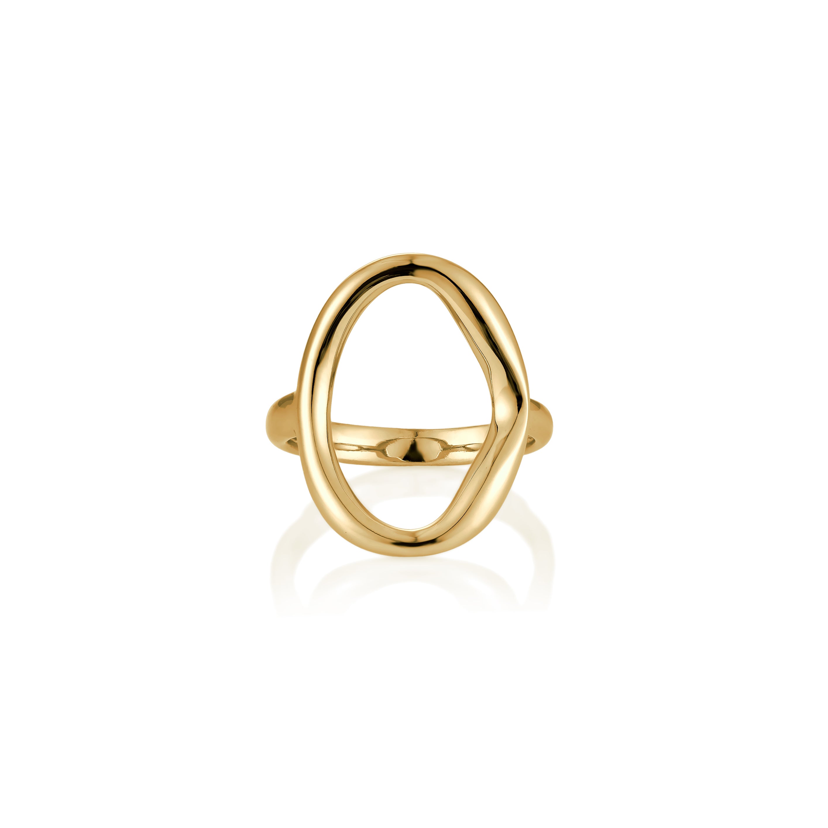 14kt V-Gold Ring - Hoop