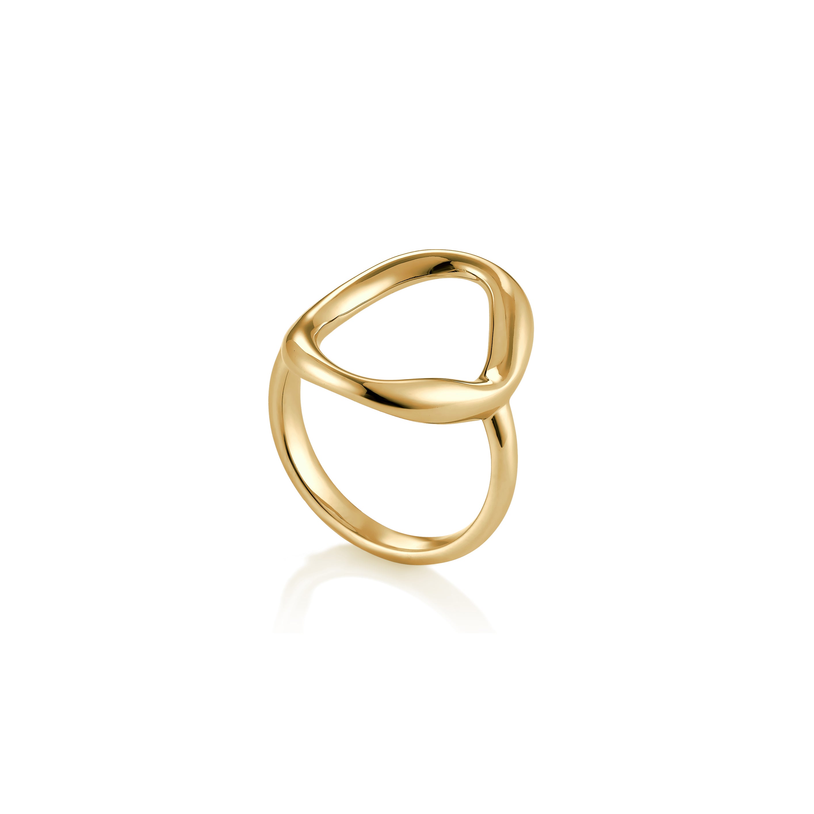 14kt V-Gold Ring - Hoop