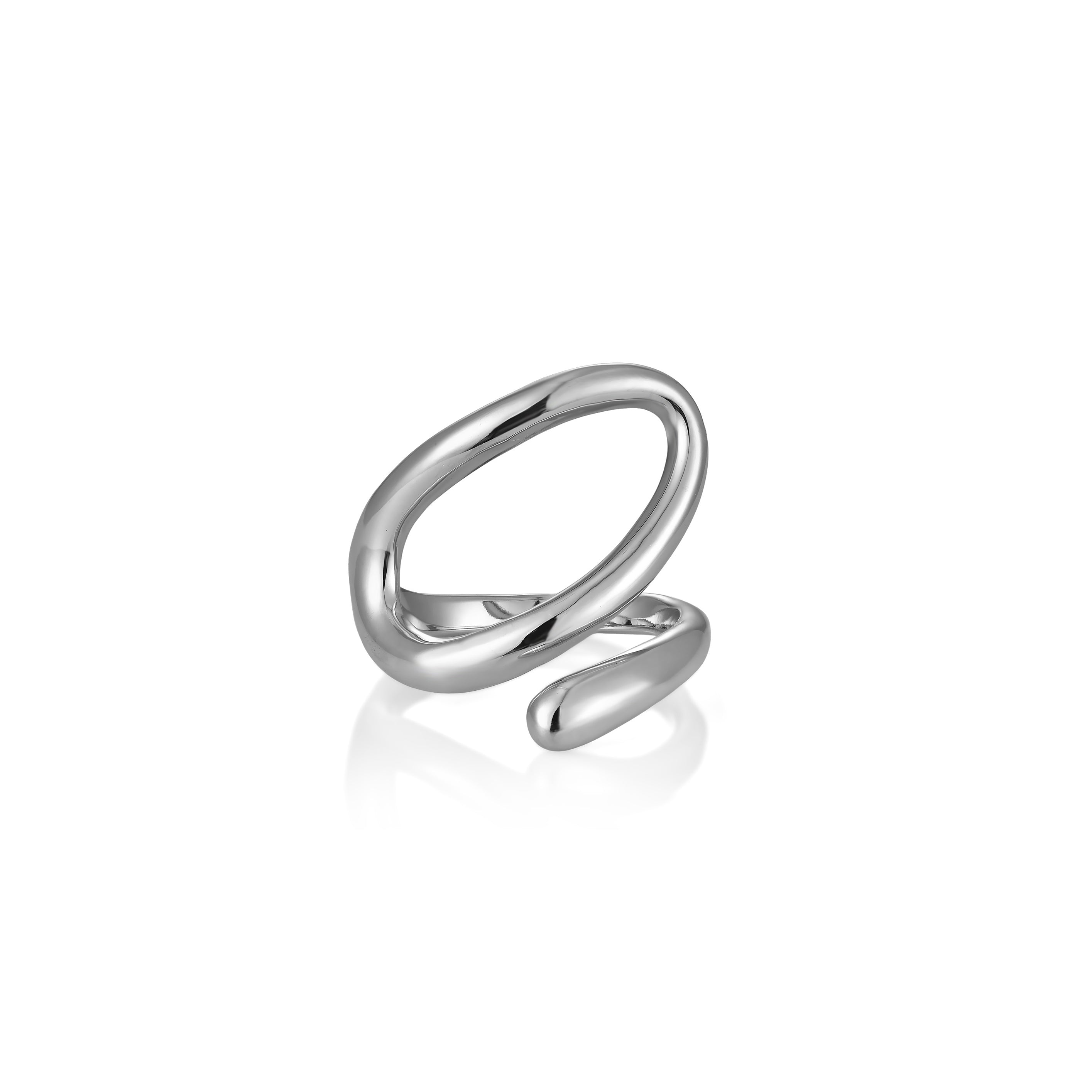 V-Platinum Ring - Loop