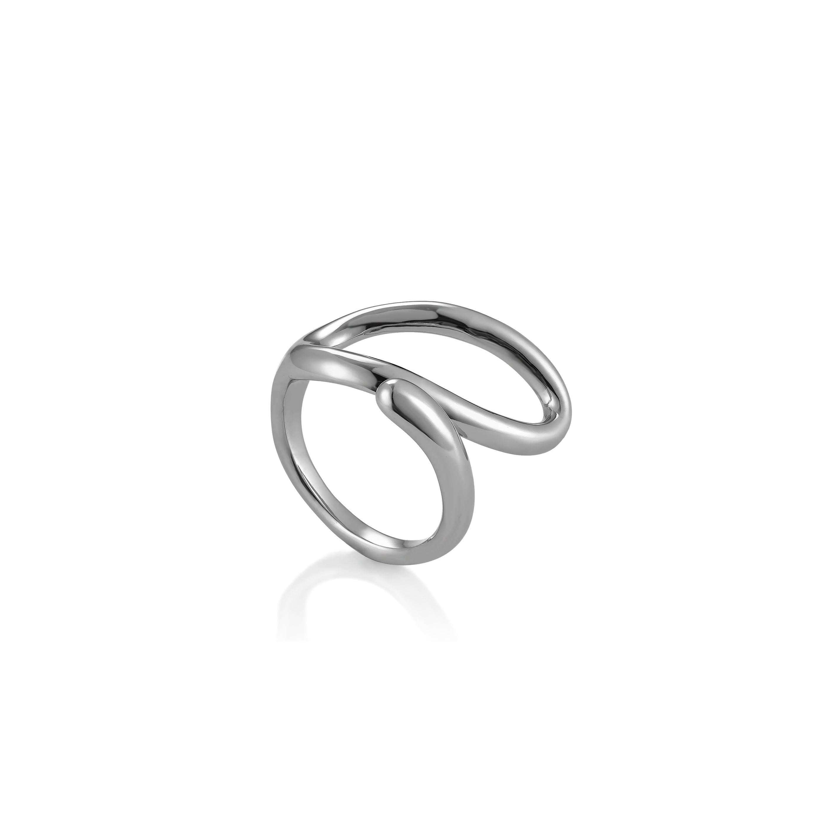 V-Platinum Ring - Loop