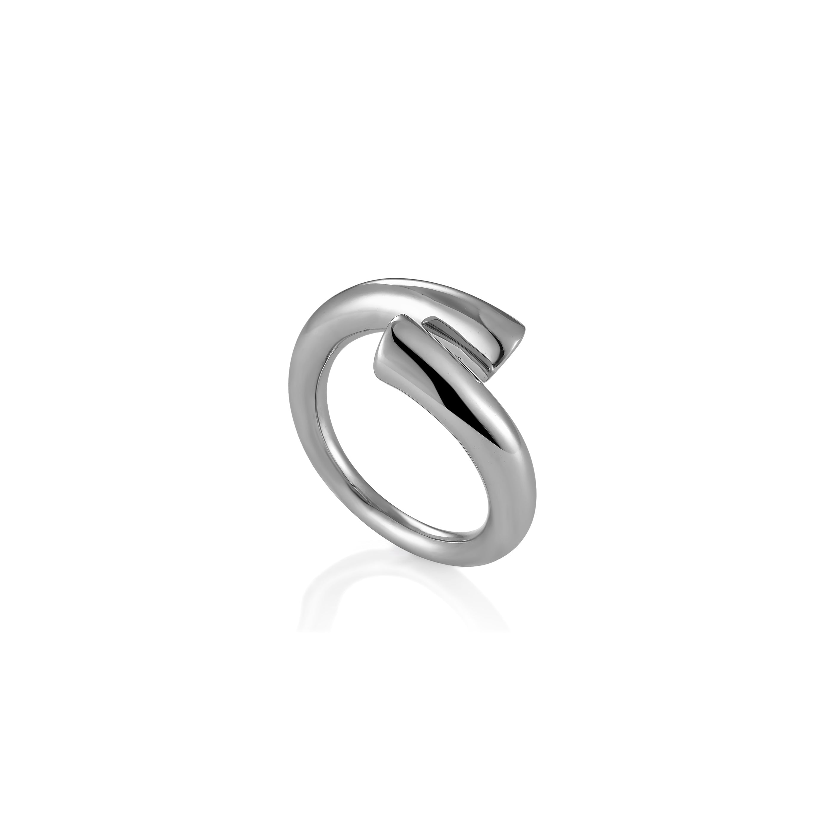 V-Platinum Ring - Caria