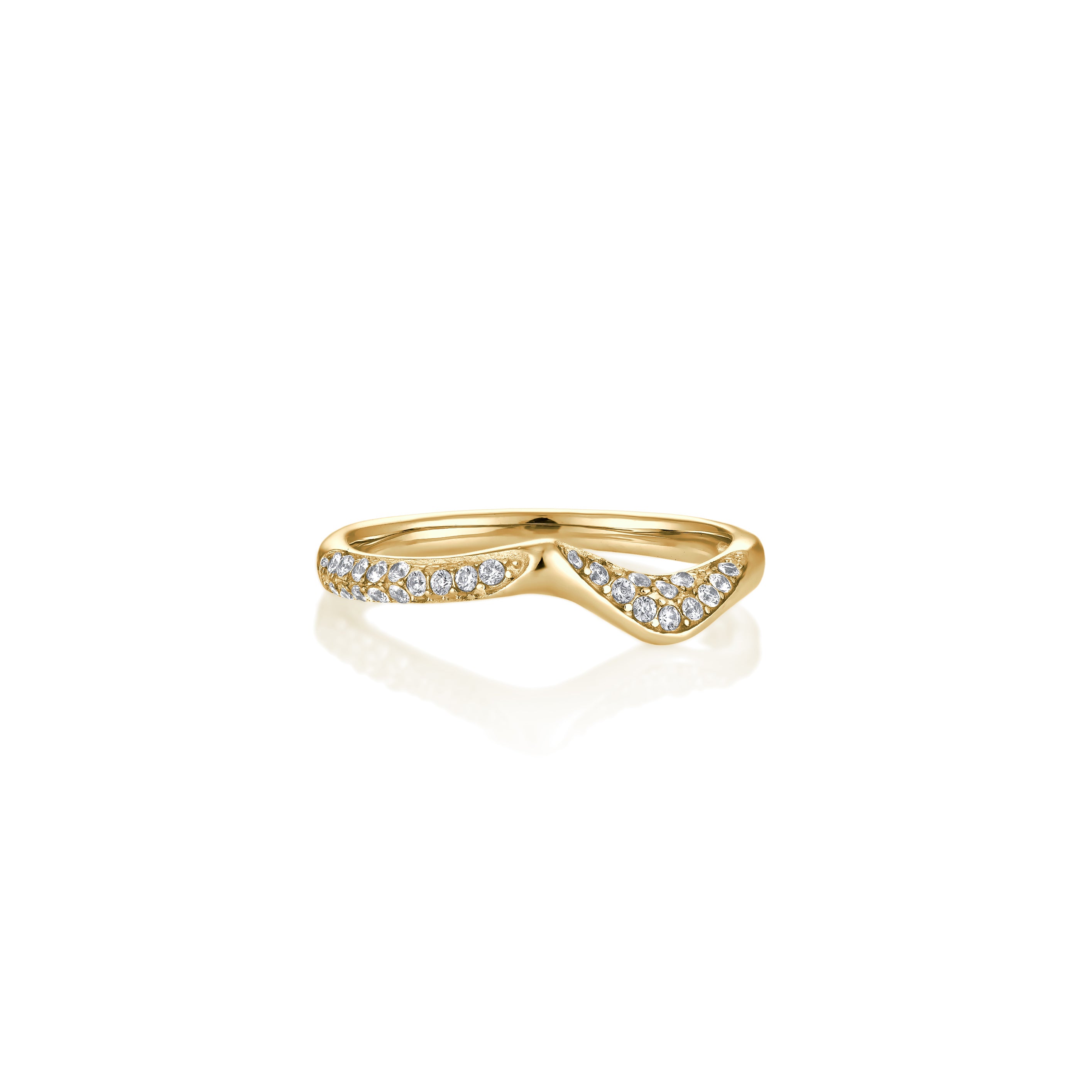 14kt V-Gold Ring - Kalia