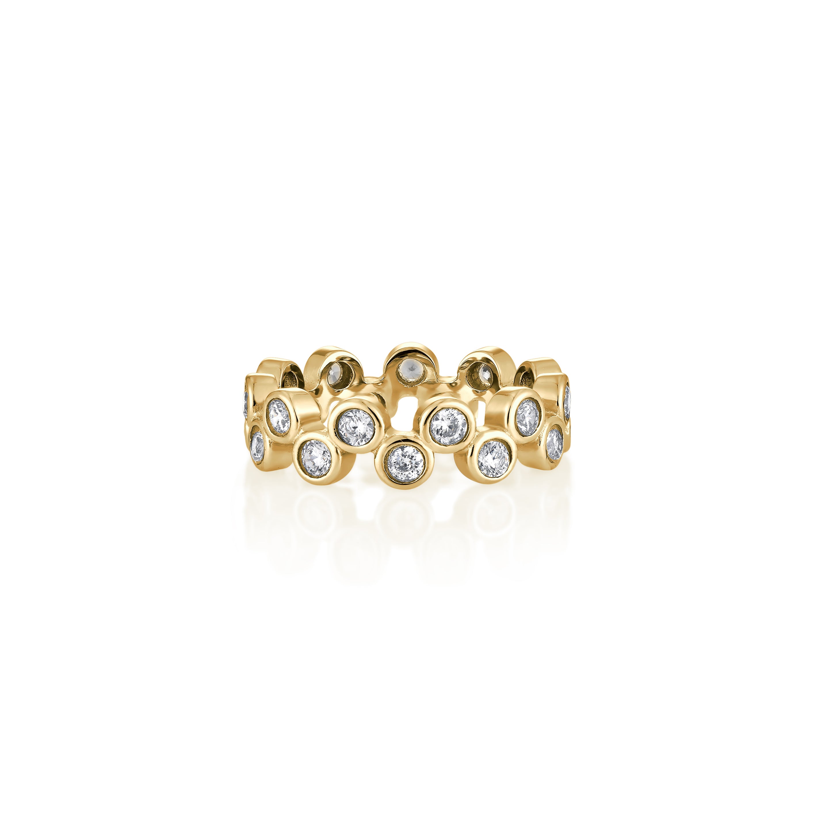 14kt V-Gold Ring - Polka