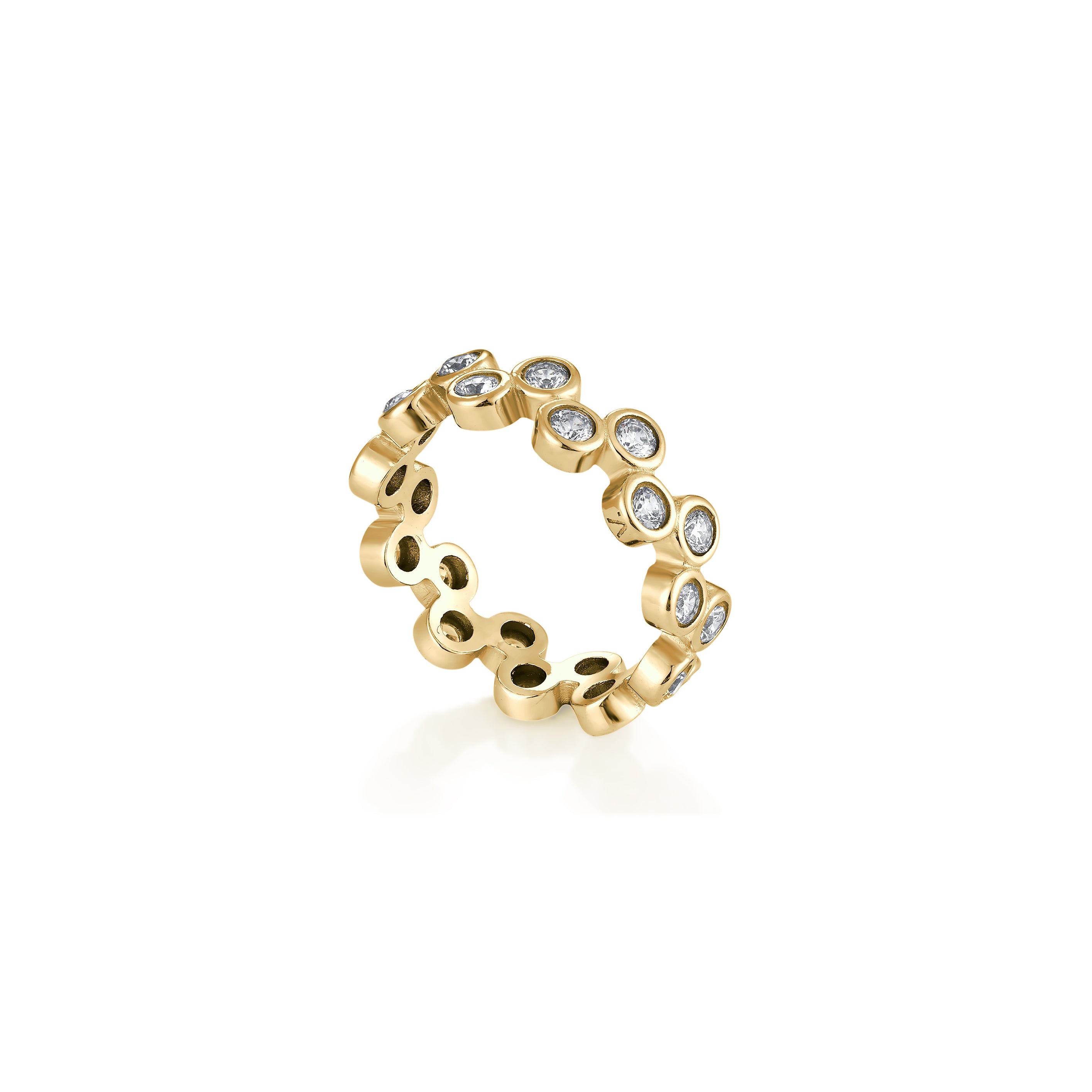 14kt V-Gold Ring - Polka
