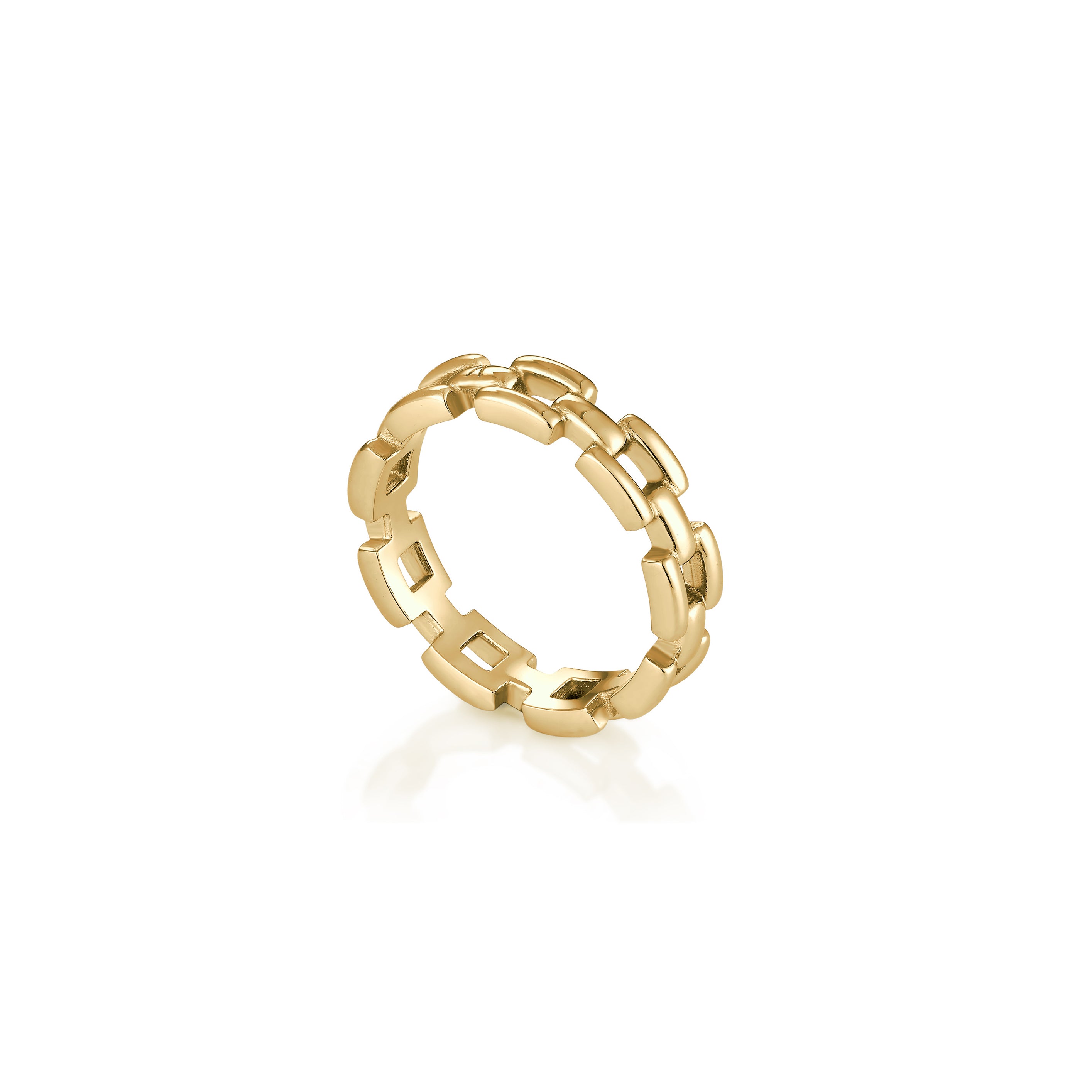 14kt V-Gold Ring - Chain