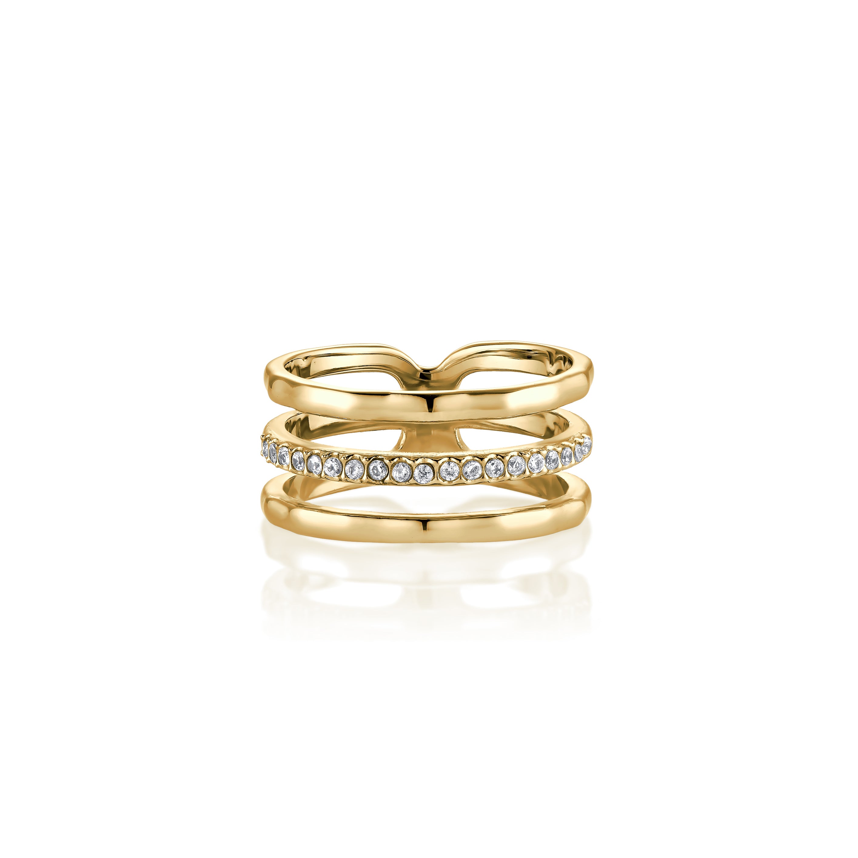 14kt V-Gold Ring - Trip