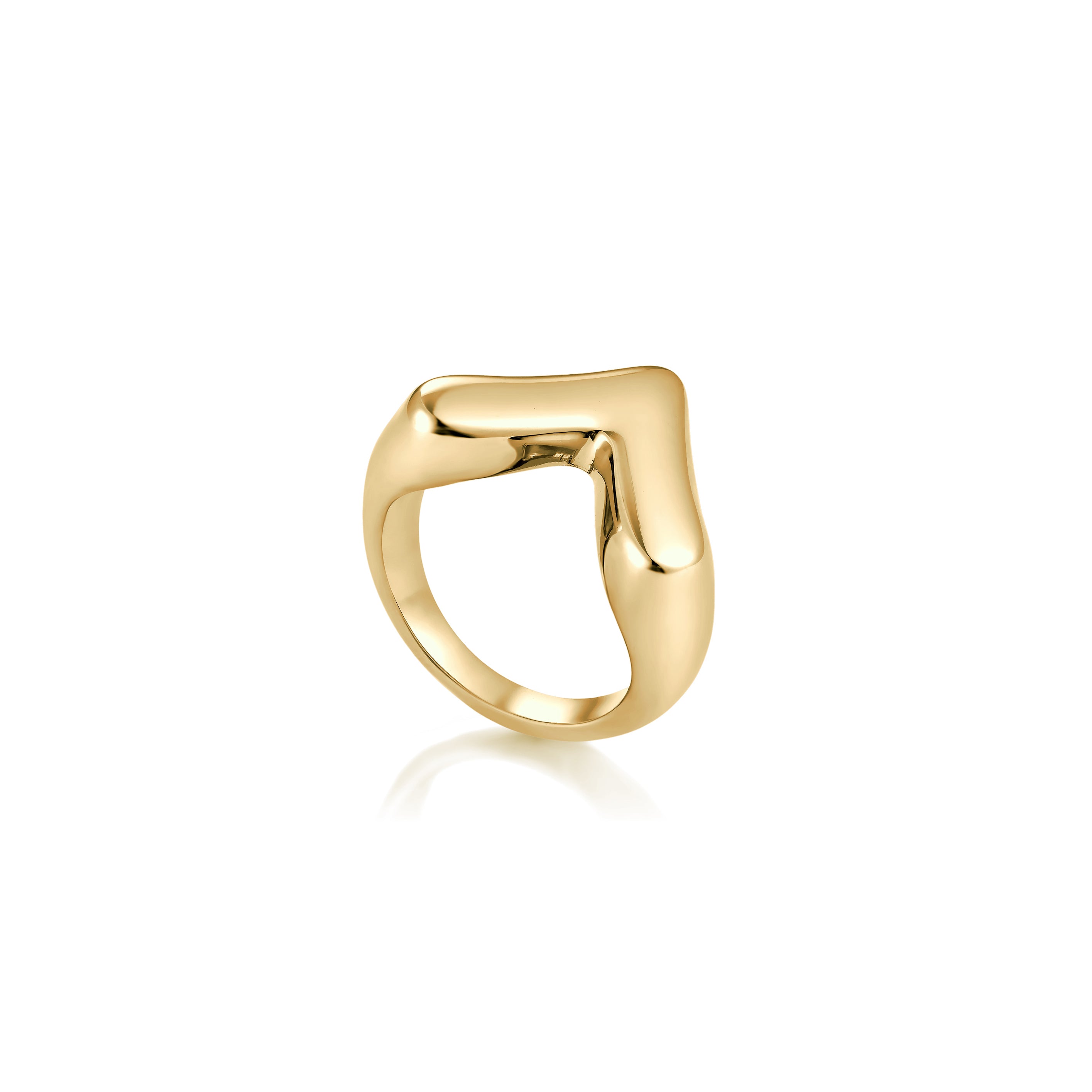 14kt V-Gold Ring - V