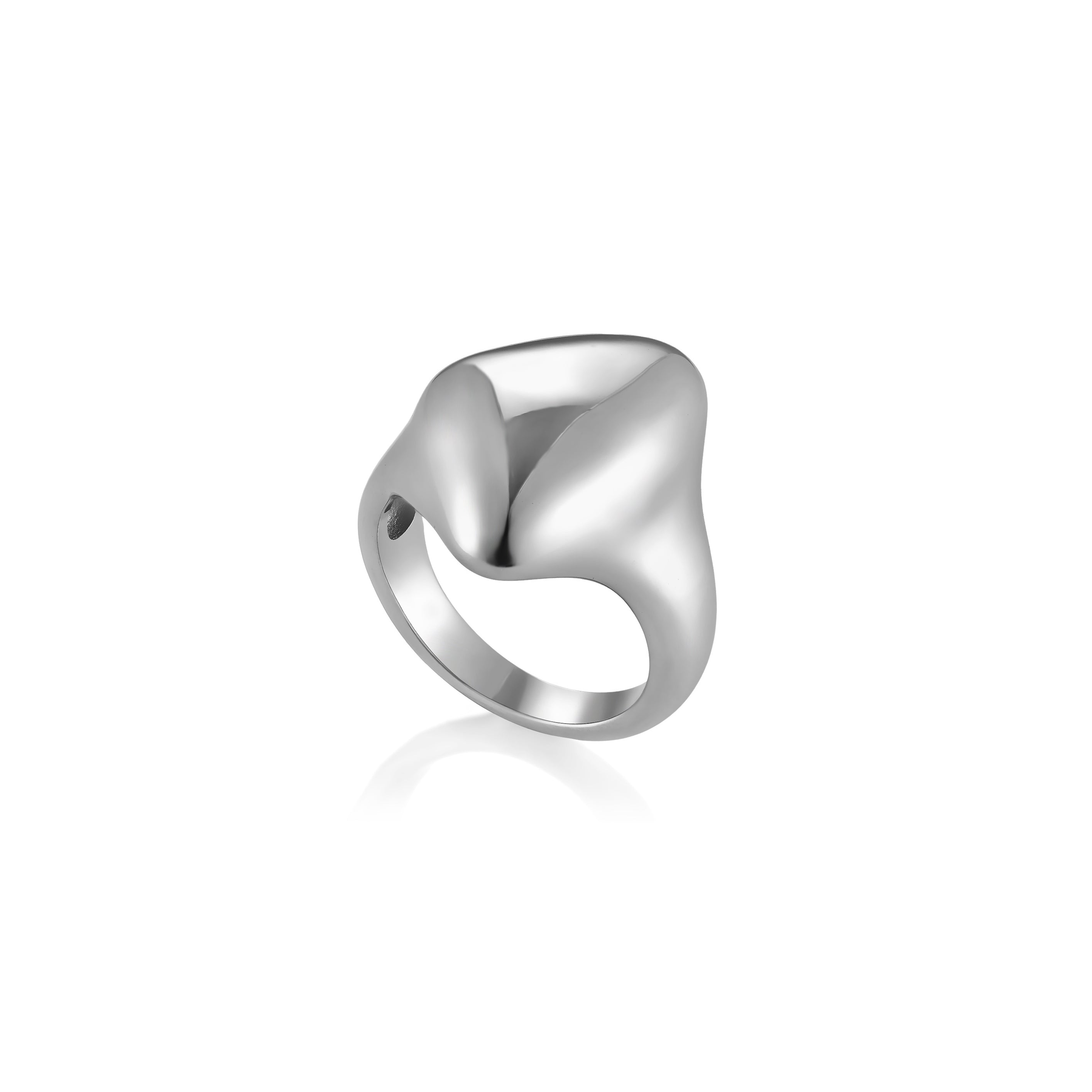 V-Platinum Ring - Orzo