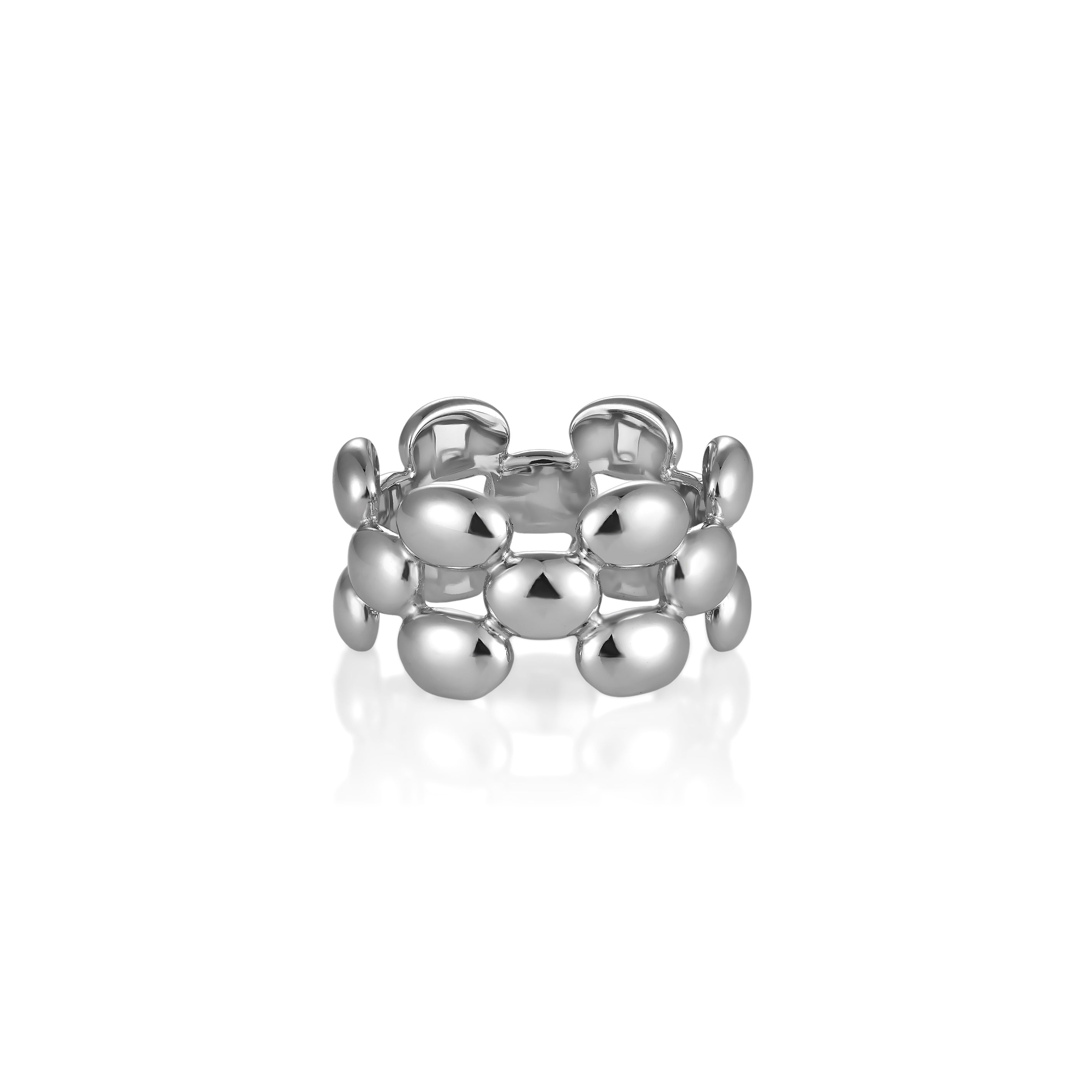 V-Platinum Ring - Scale