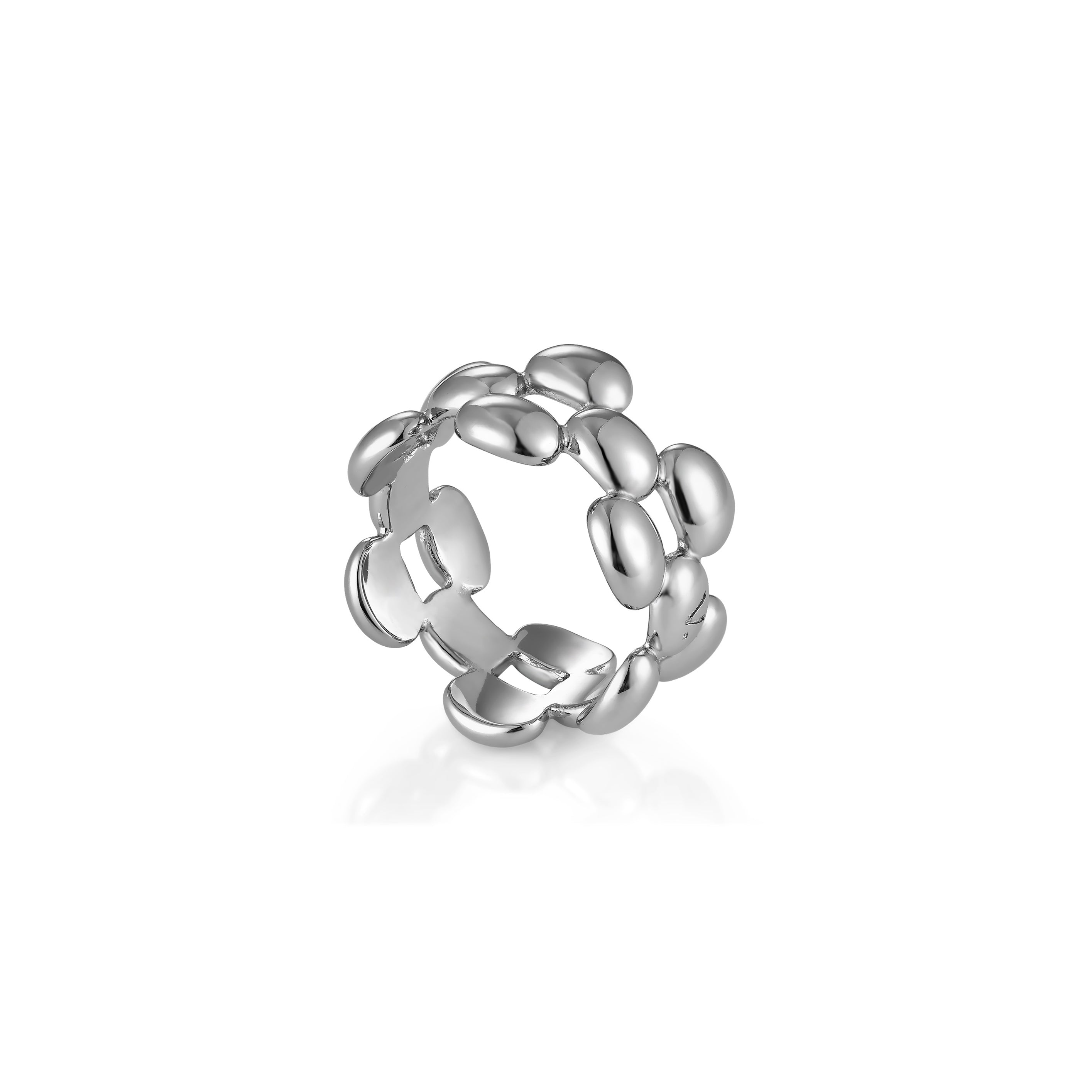 V-Platinum Ring - Scale