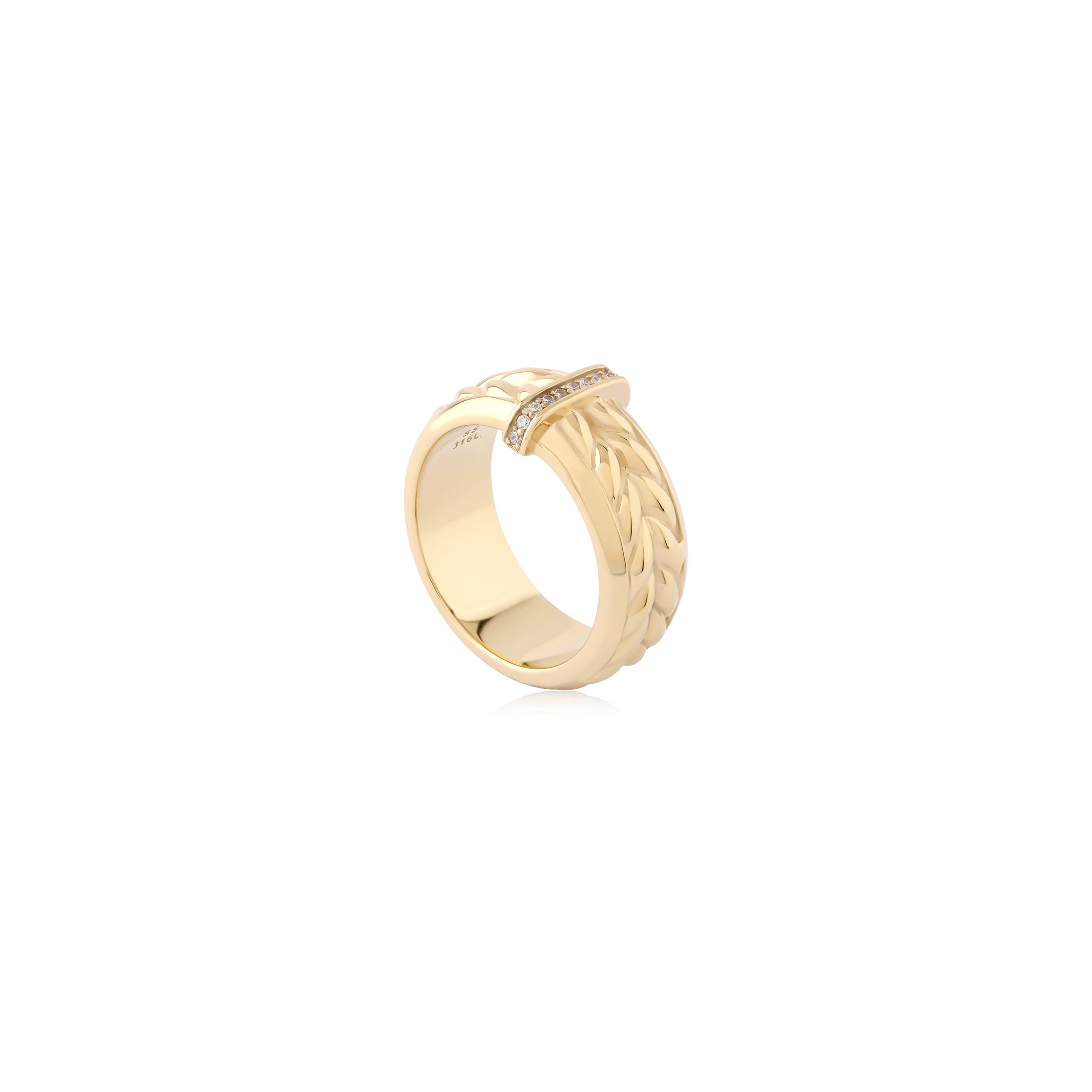 18k V-Gold Ring - Iron Jewel