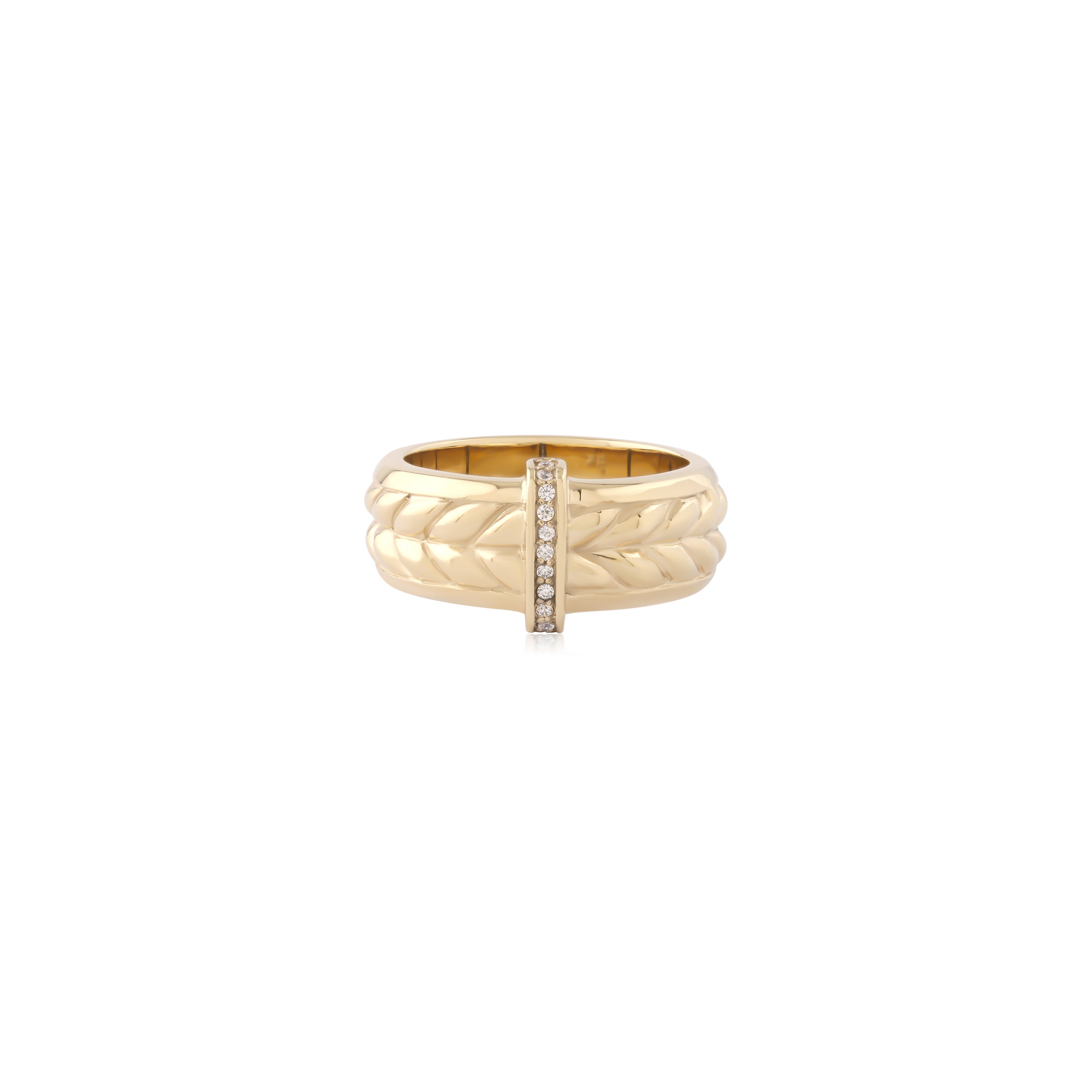 18k V-Gold Ring - Iron Jewel