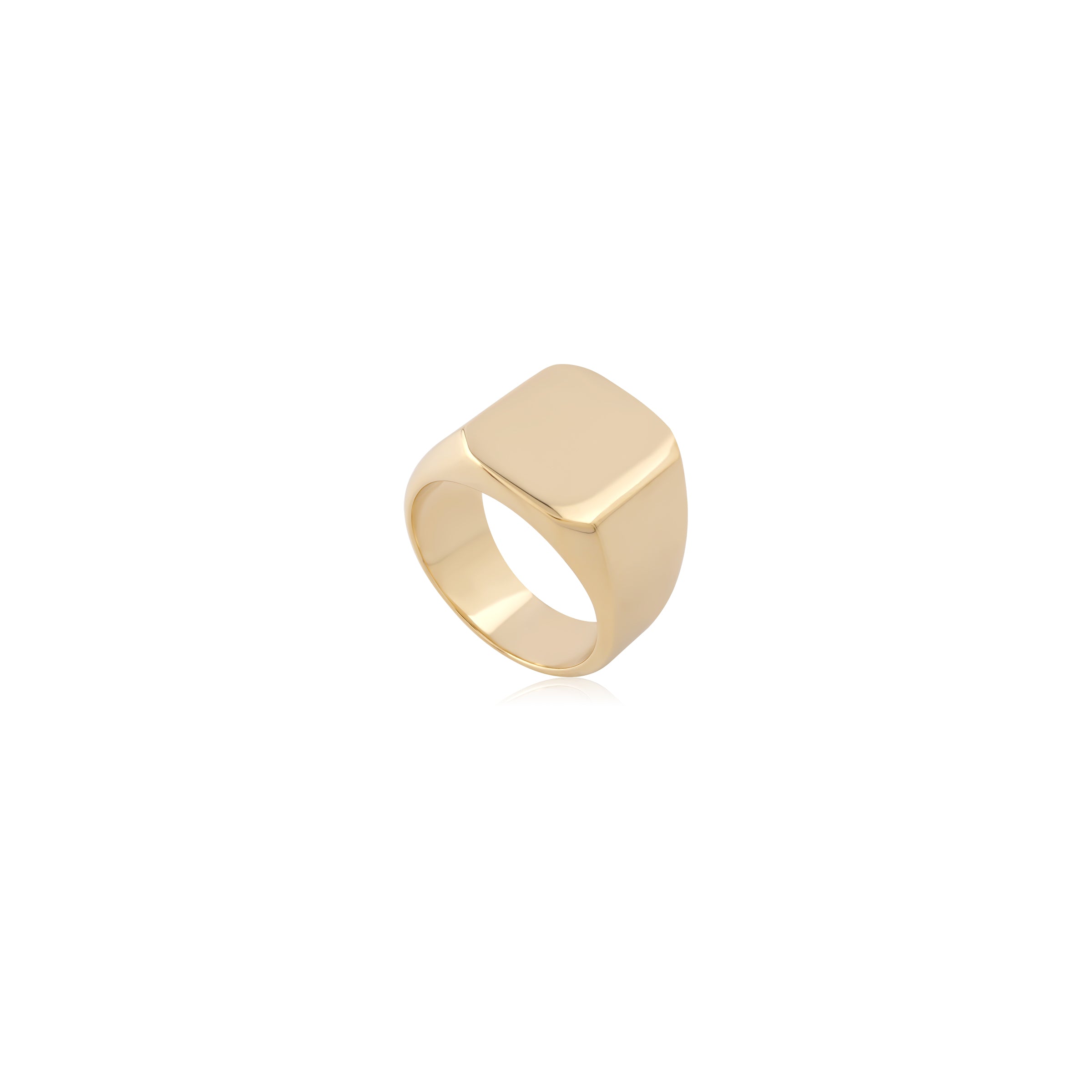 18k V-Gold Ring - Signet