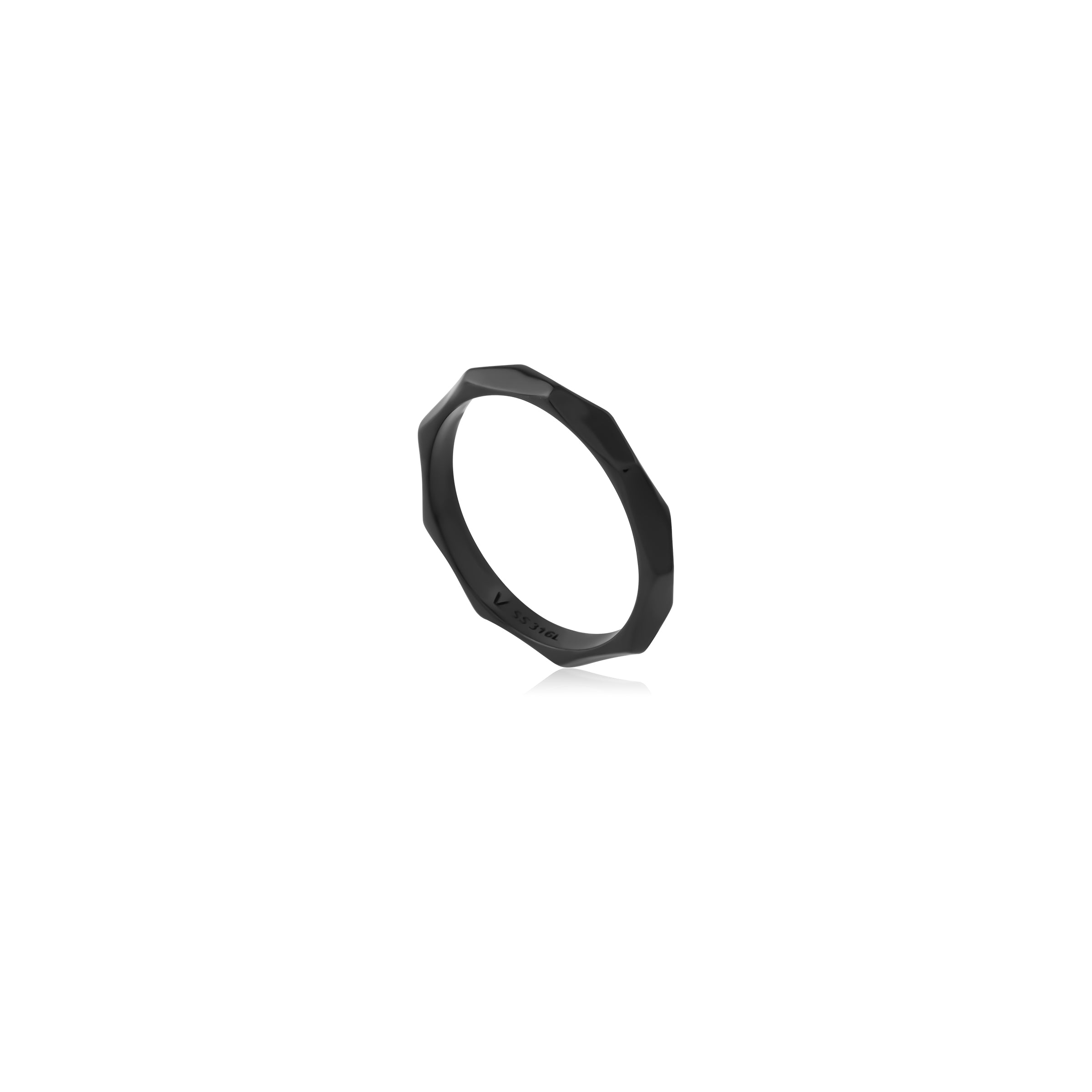 Black Steel Ring - Iron Band