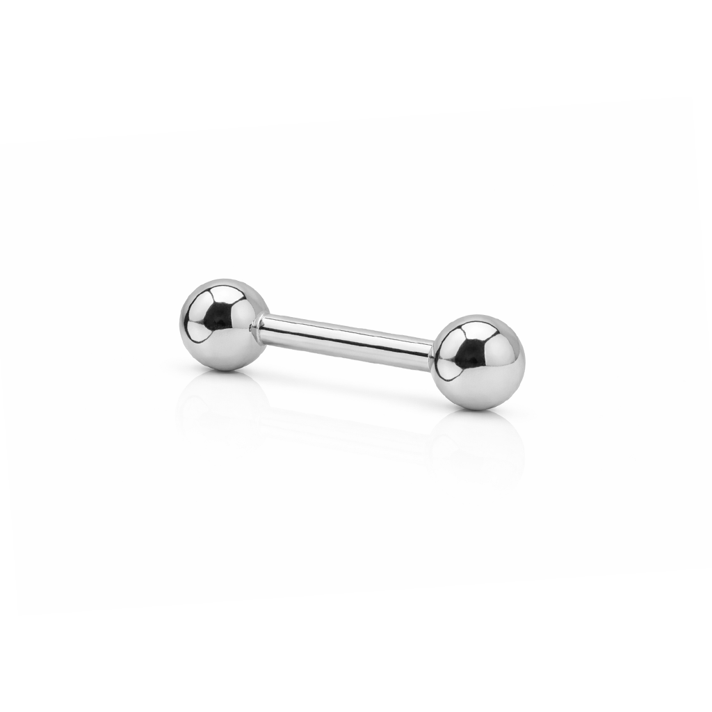 Titanium External thread Straight Barbell