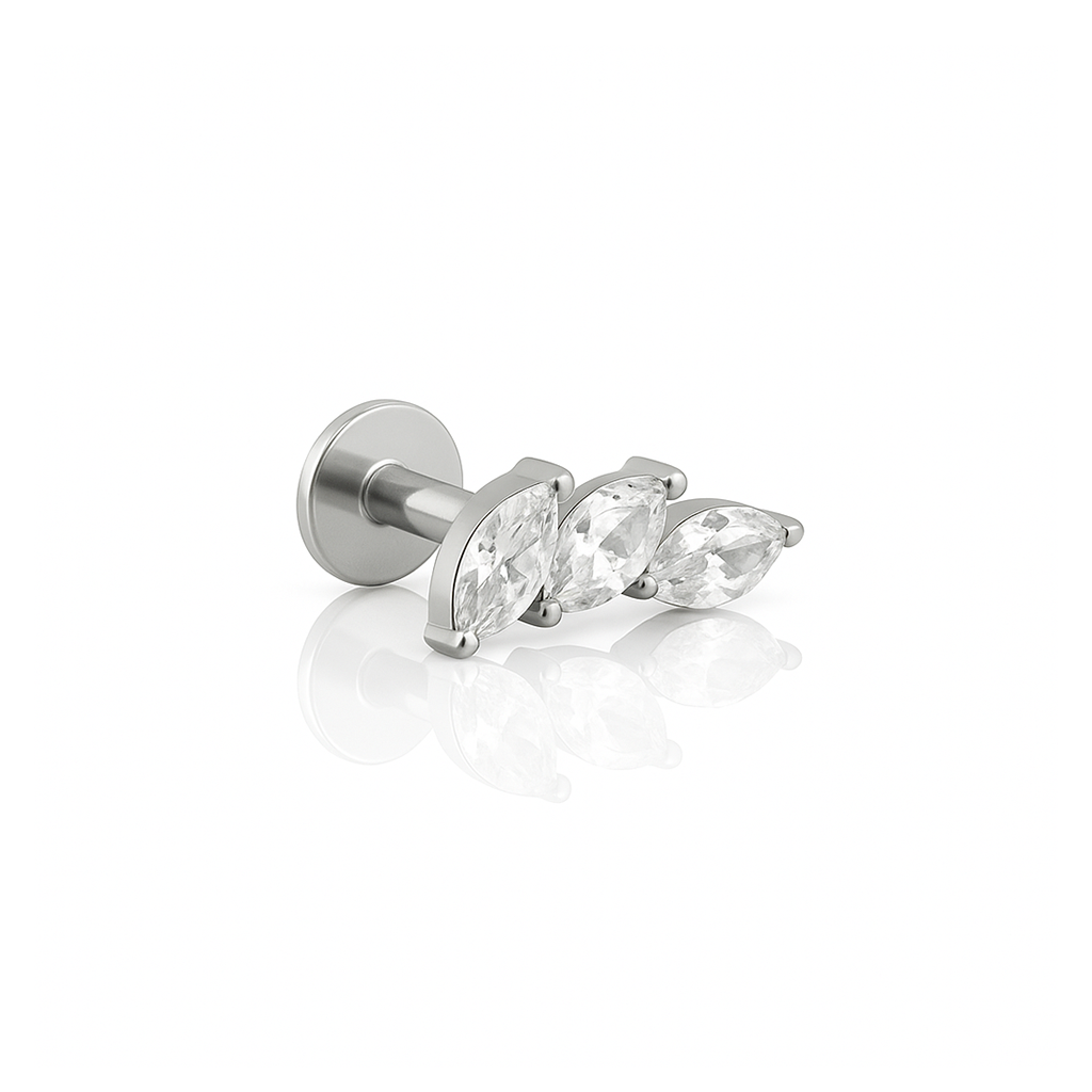 Trio Marquise Clear Crystal Flatback