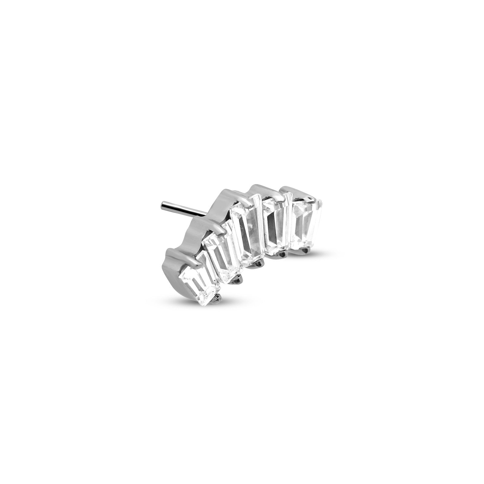 5 Jewelled Rectangular Cut Flatback