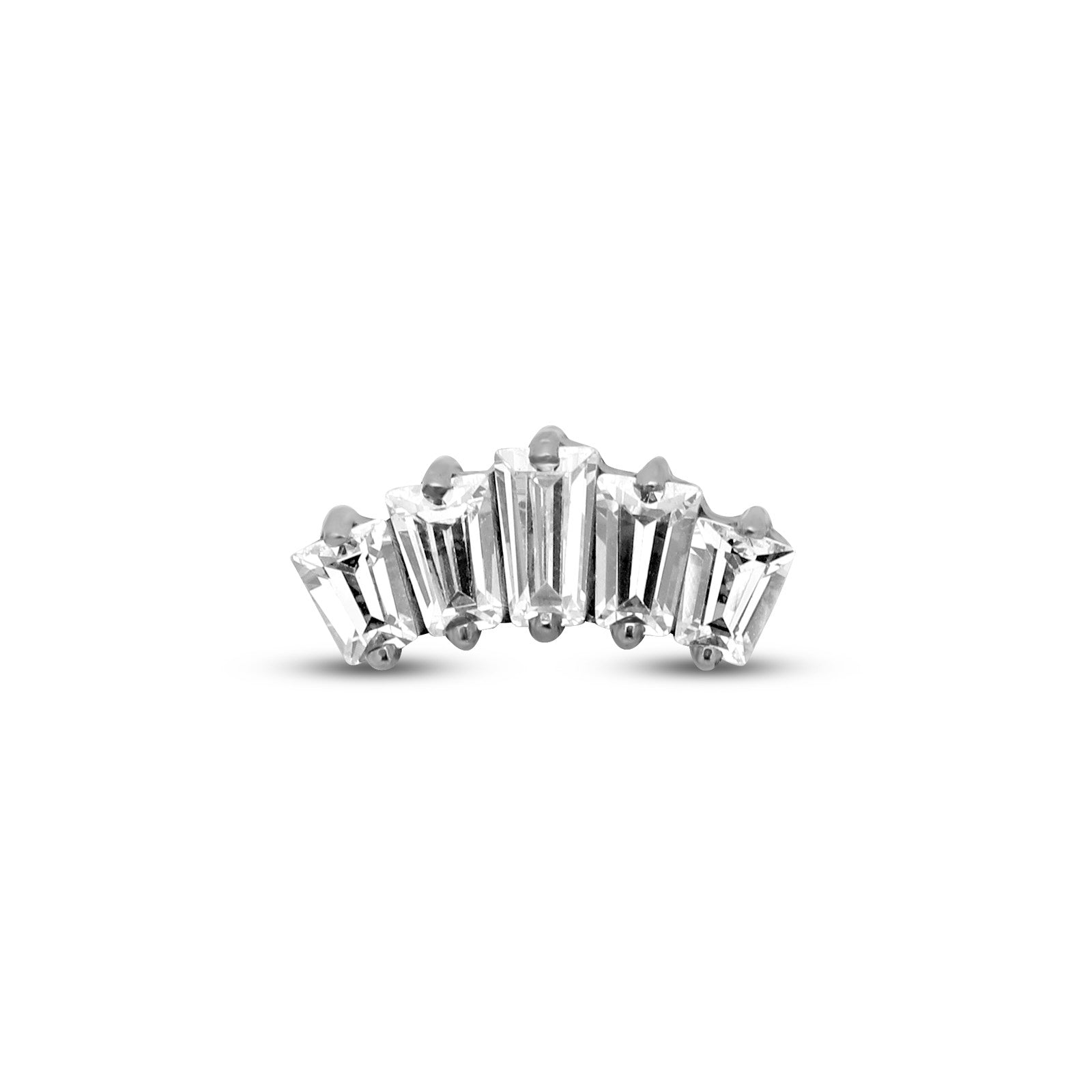 5 Jewelled Rectangular Cut Flatback