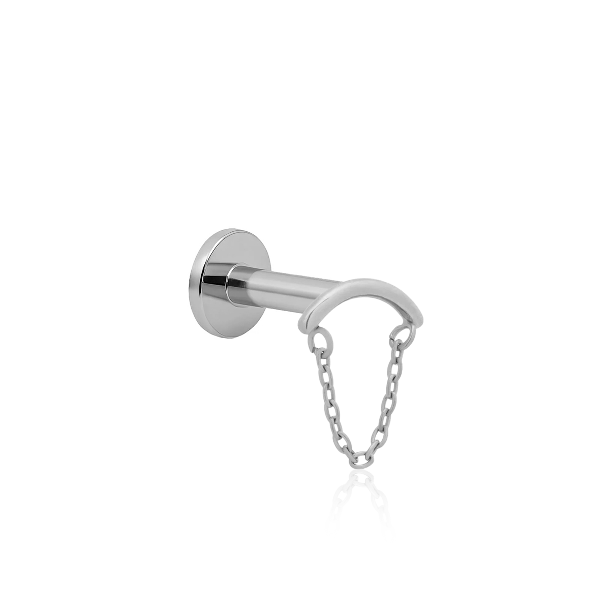 Curved Bar with Chain Flatback