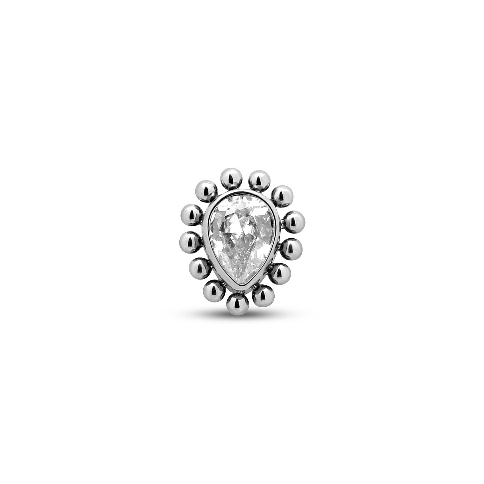 Tear Jewelled Cluster Flatback Threadless