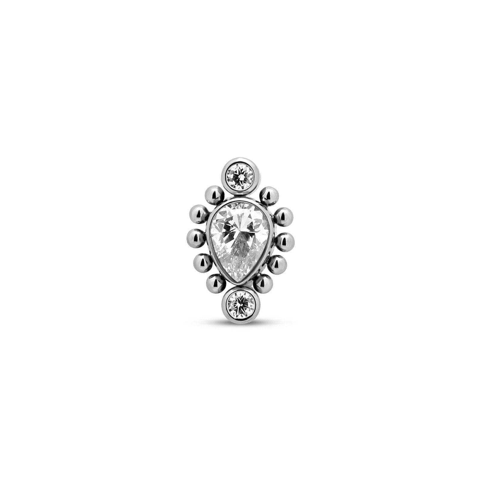 Ovate Jewelled Beaded Cluster Flatback