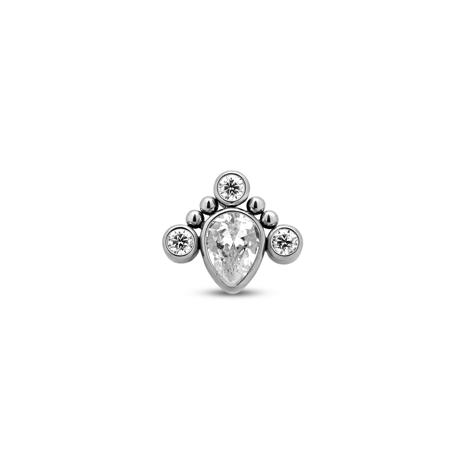 Tear Jewelled Crown Flatback