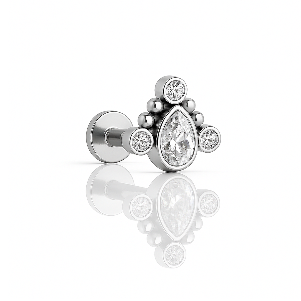 Tear Jewelled Crown Flatback