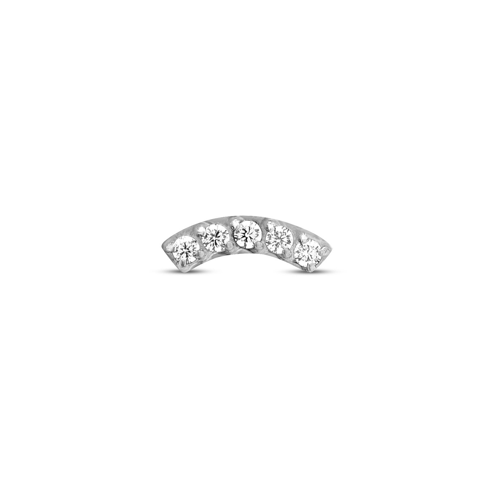 Curved Jewelled Bar Flatback