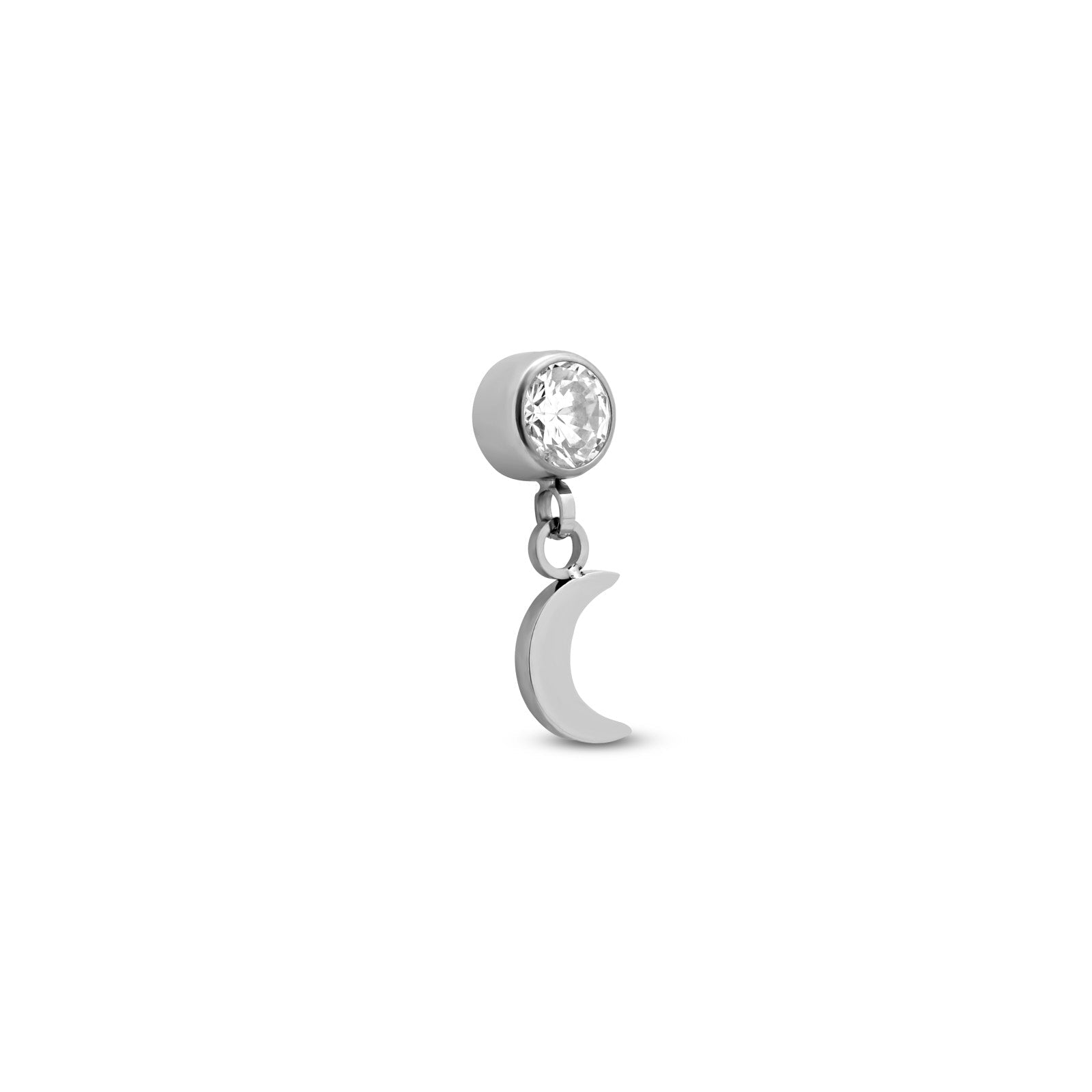 Jewelled Dangle Moon Flatback