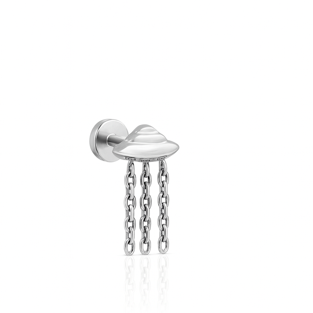 UFO With 3 Cable Chains Flatback