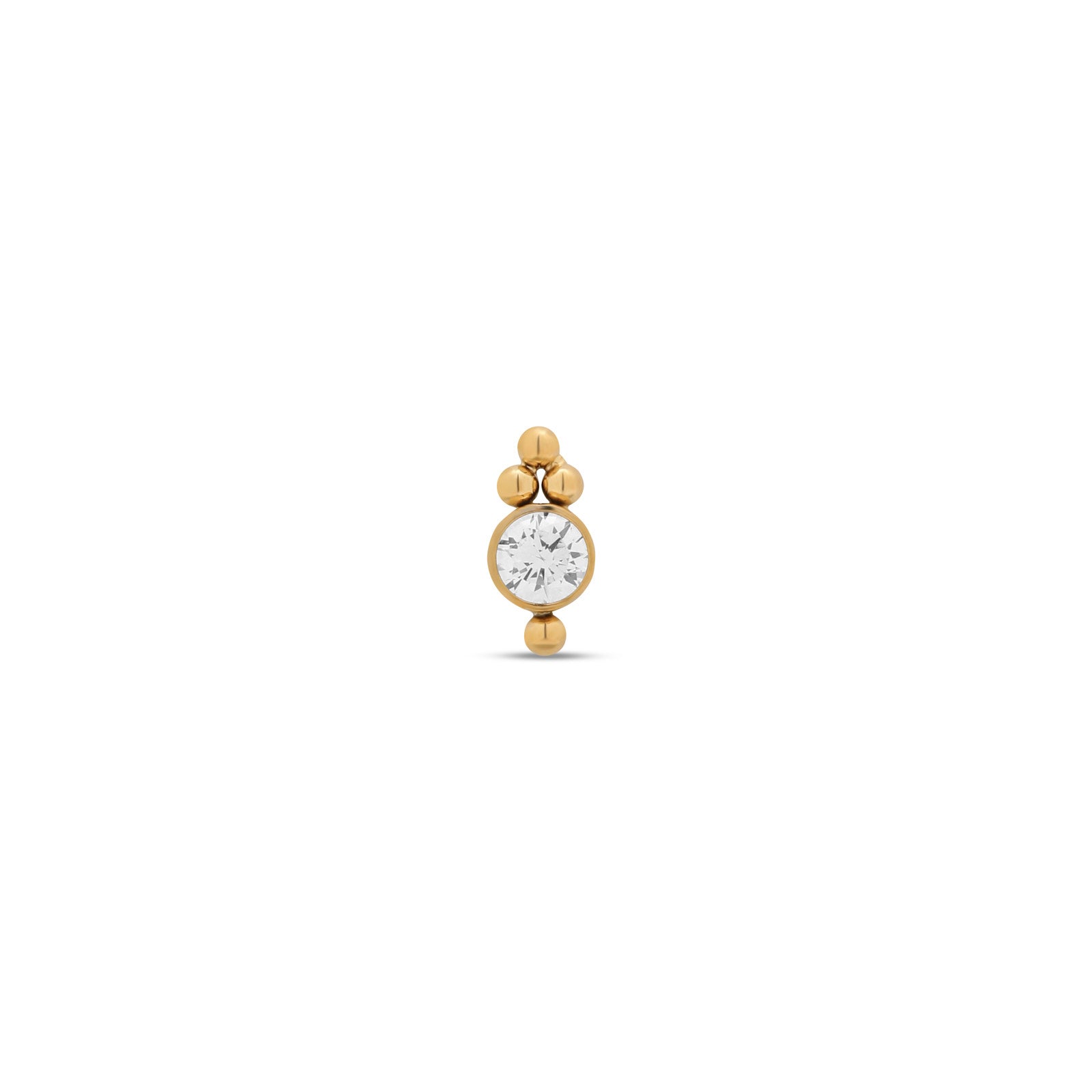 18k V-Gold Cluster 2.5mm Crystal Flatback