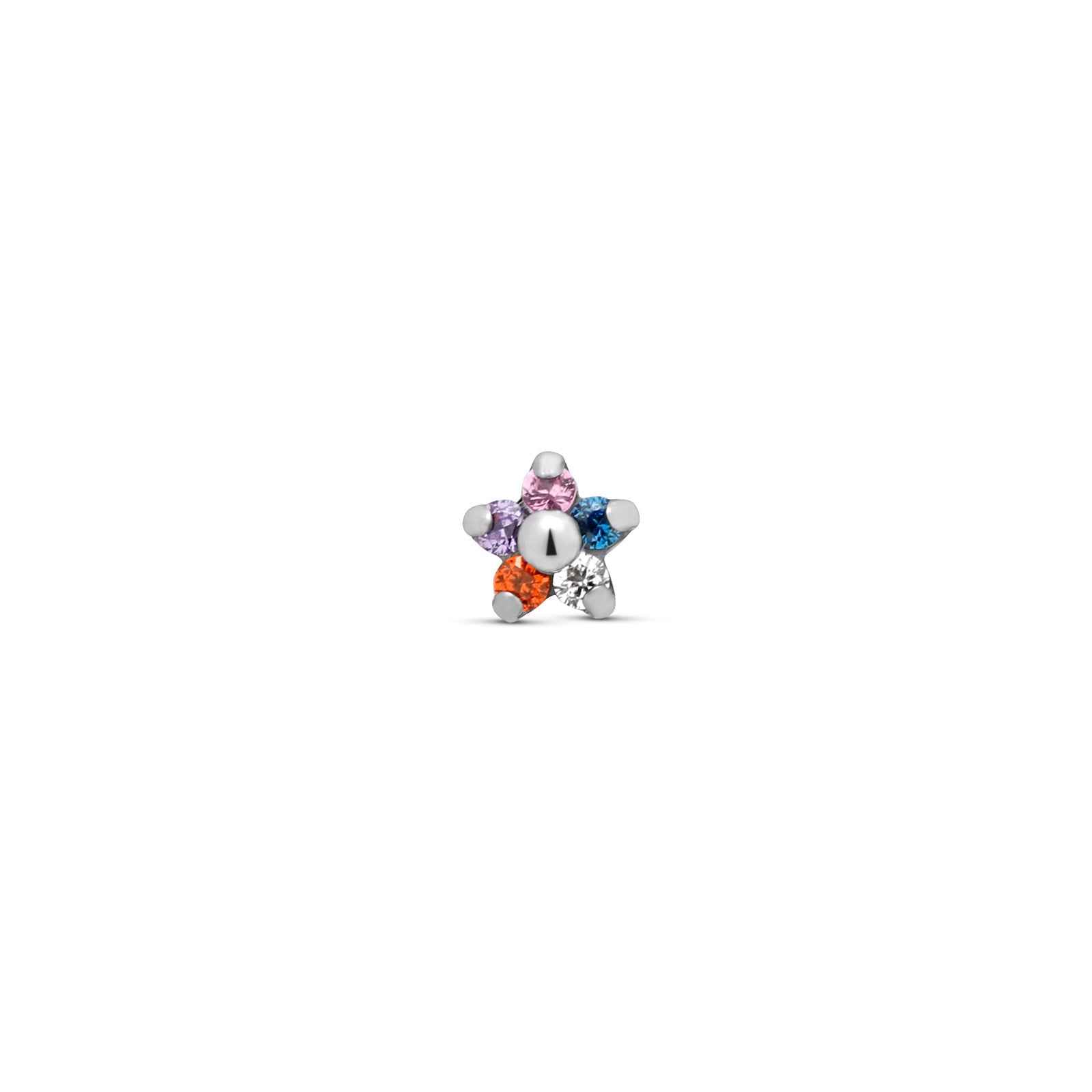 Small Mix Colour Flower Flatback