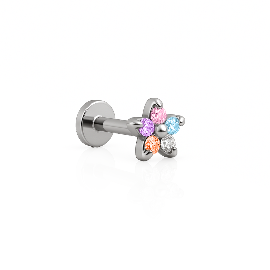 Small Mix Colour Flower Flatback