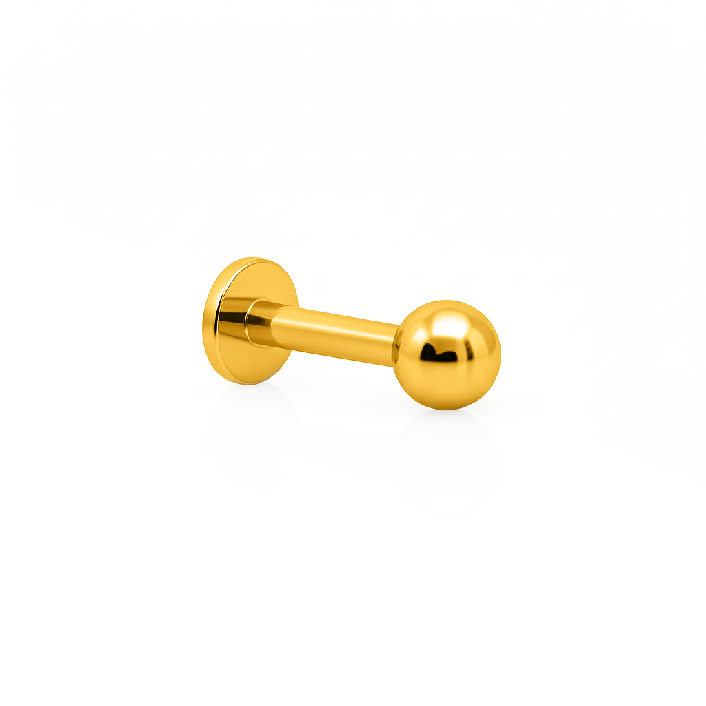 18k V-Gold Internal Thread Ball Only