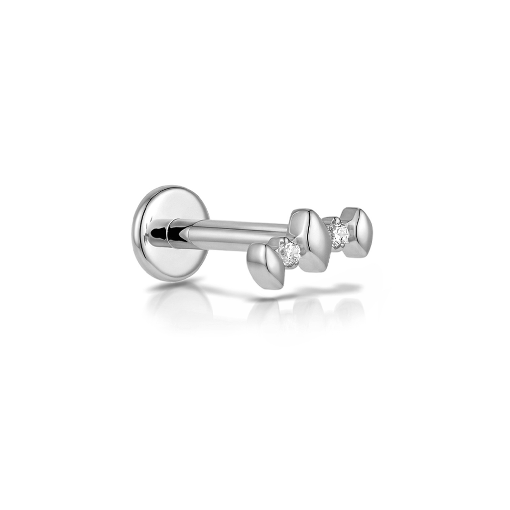 Trifecta w 2 Small Gems Flatback