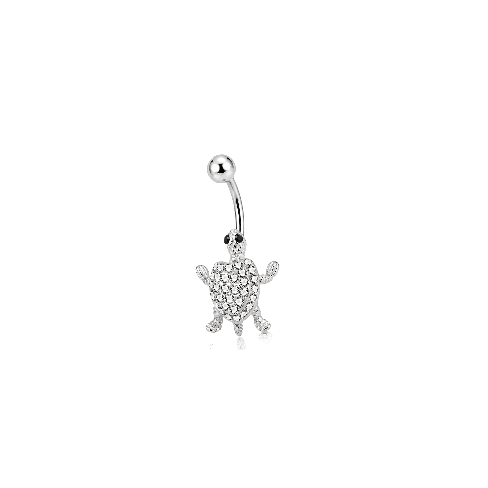 Jewelled Turtle Navel Bar