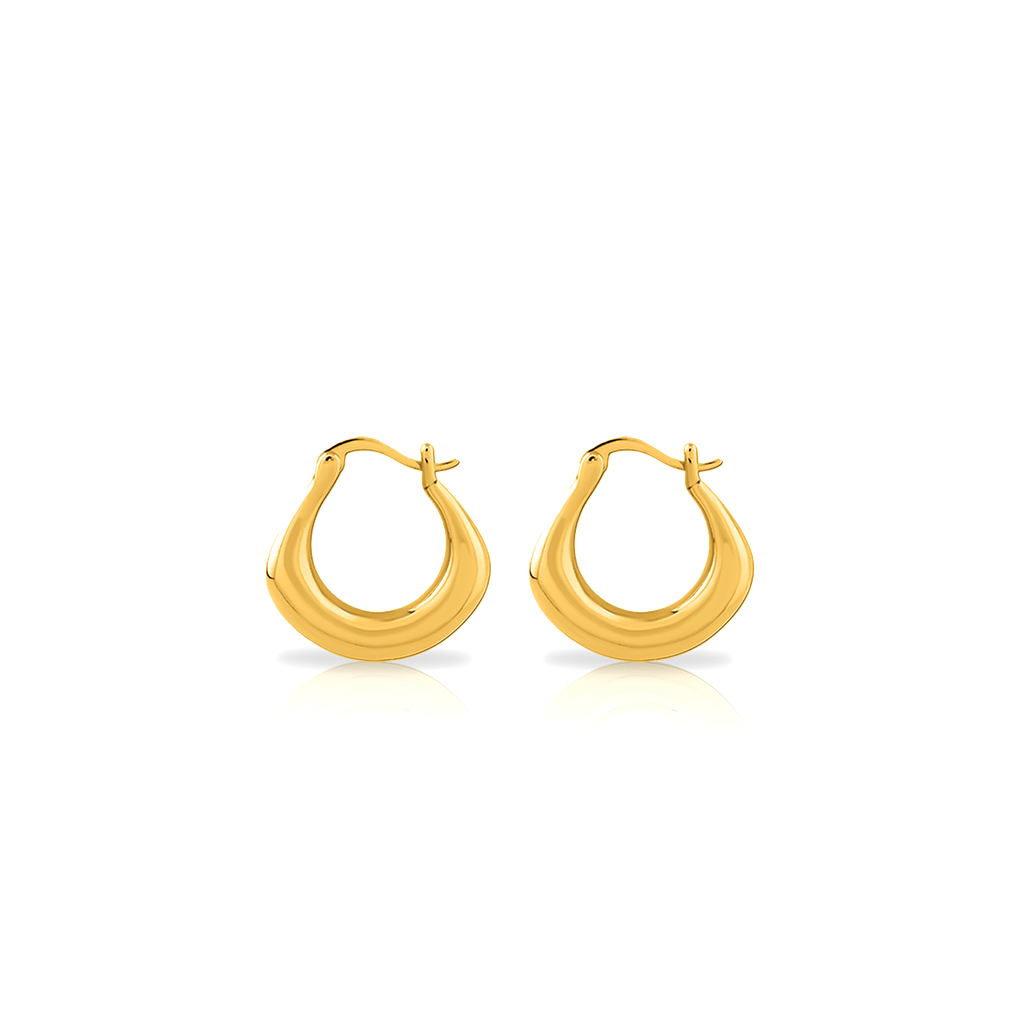 18k V-Gold Charlie Earrings - Pair