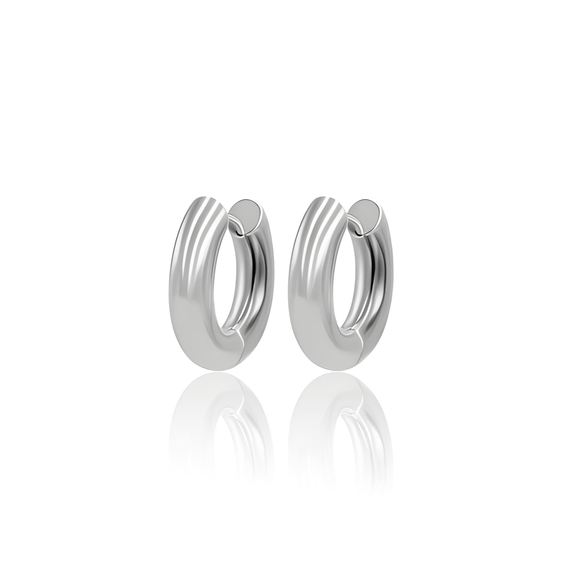 Surgical Steel Hoop Earrings - Pair
