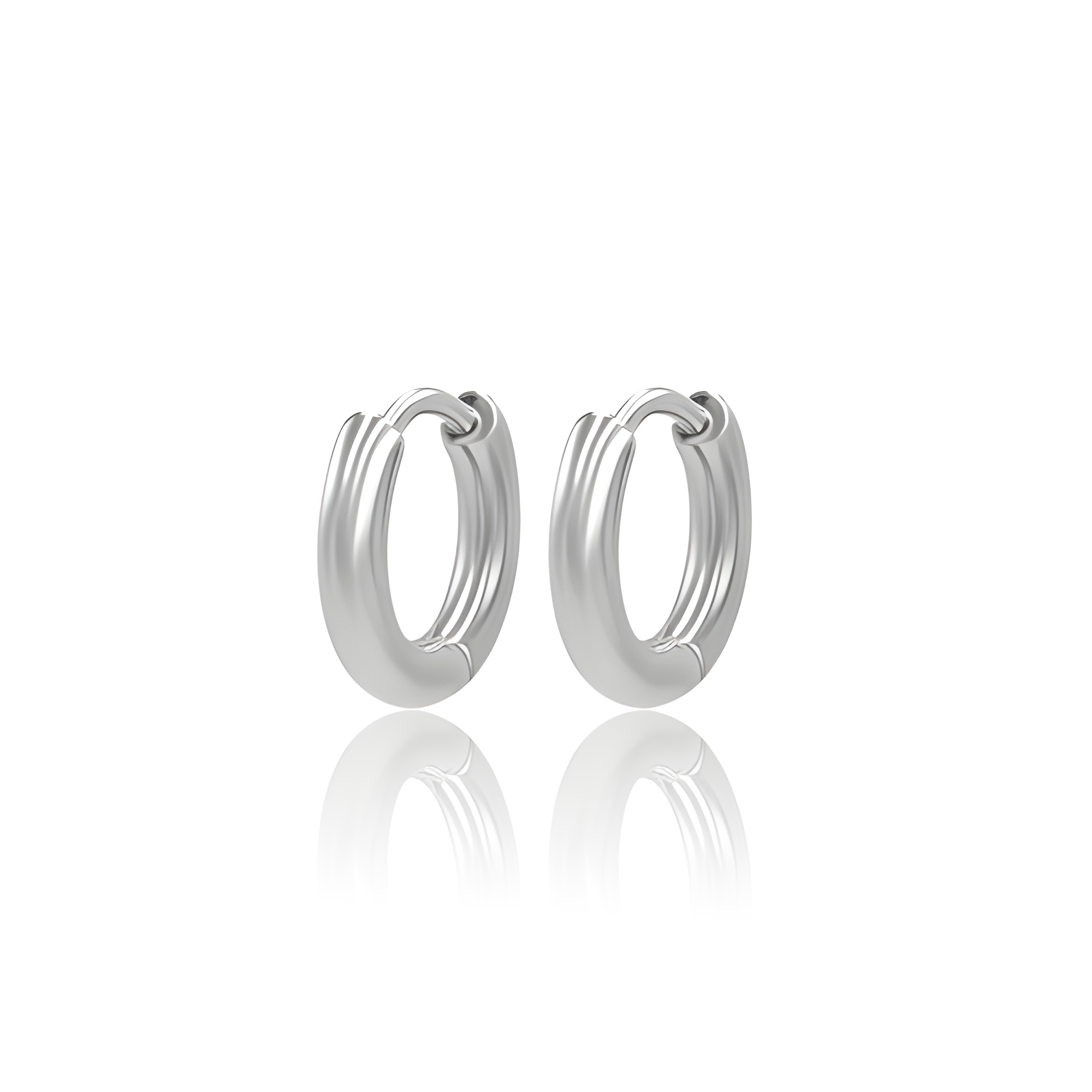 Surgical Steel Hoop Earrings - Pair