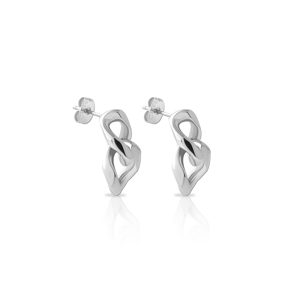 Surgical Steel 2 Link Earrings - Pair