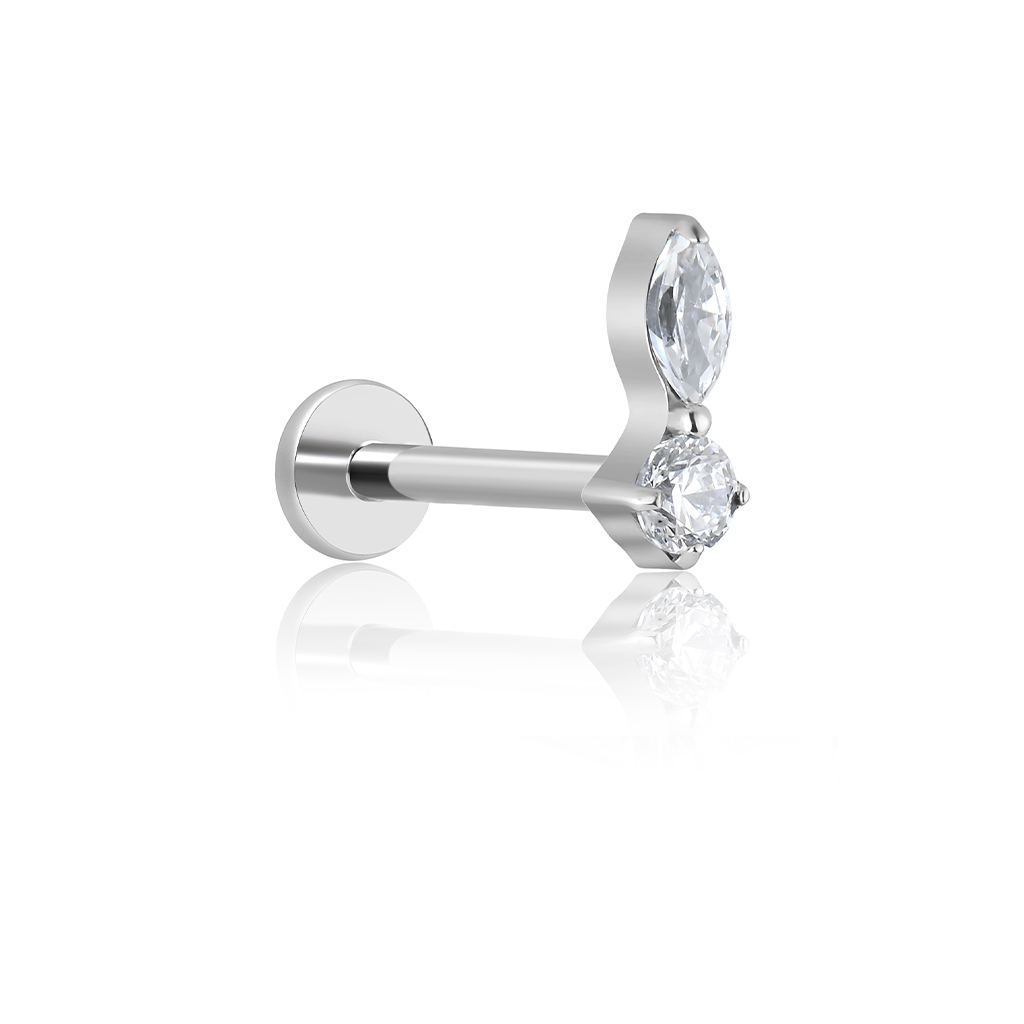 1 Marquise Round Stone Flatback