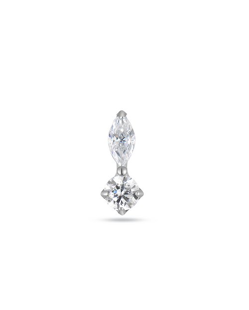 1 Marquise Round Stone Flatback