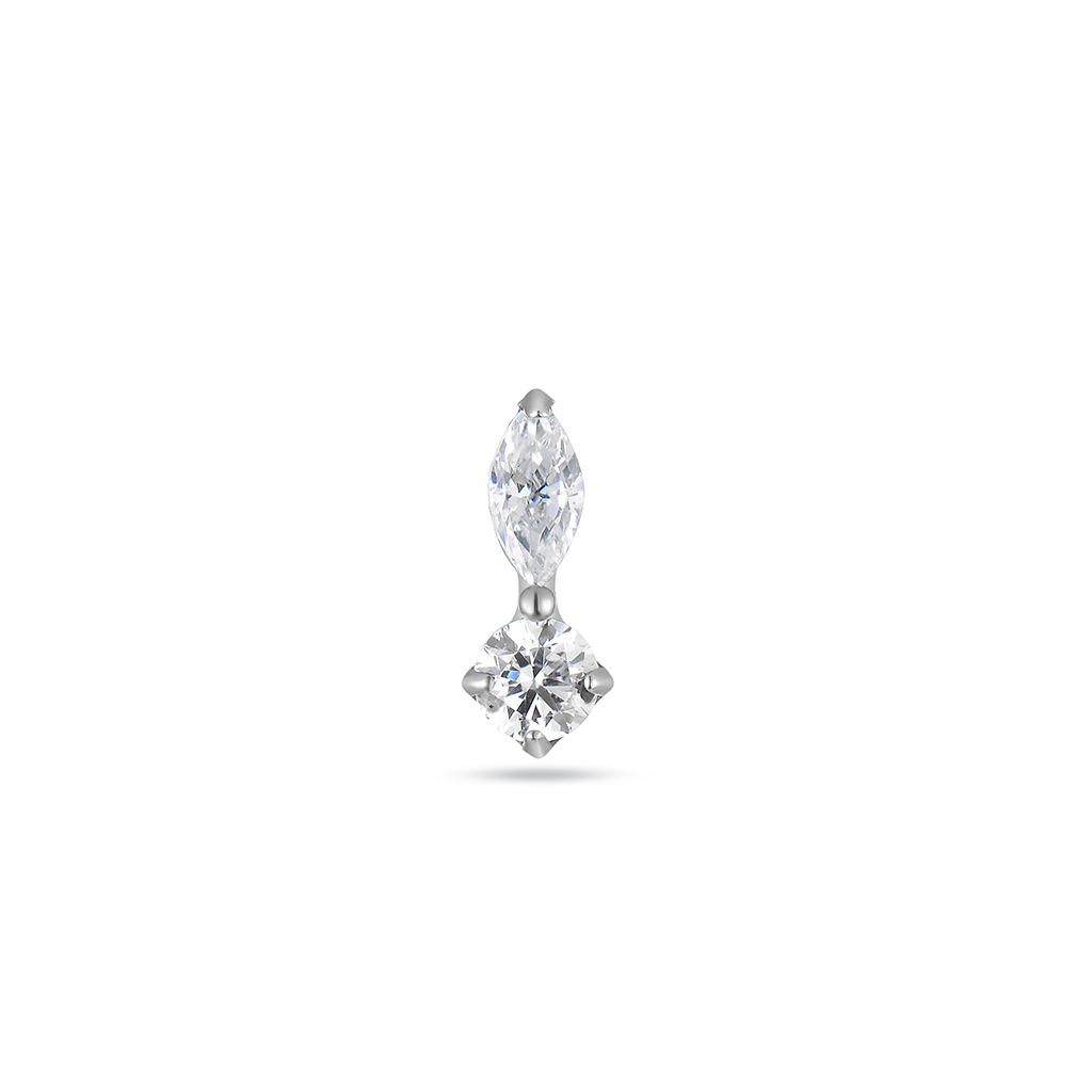 1 Marquise Round Stone Flatback