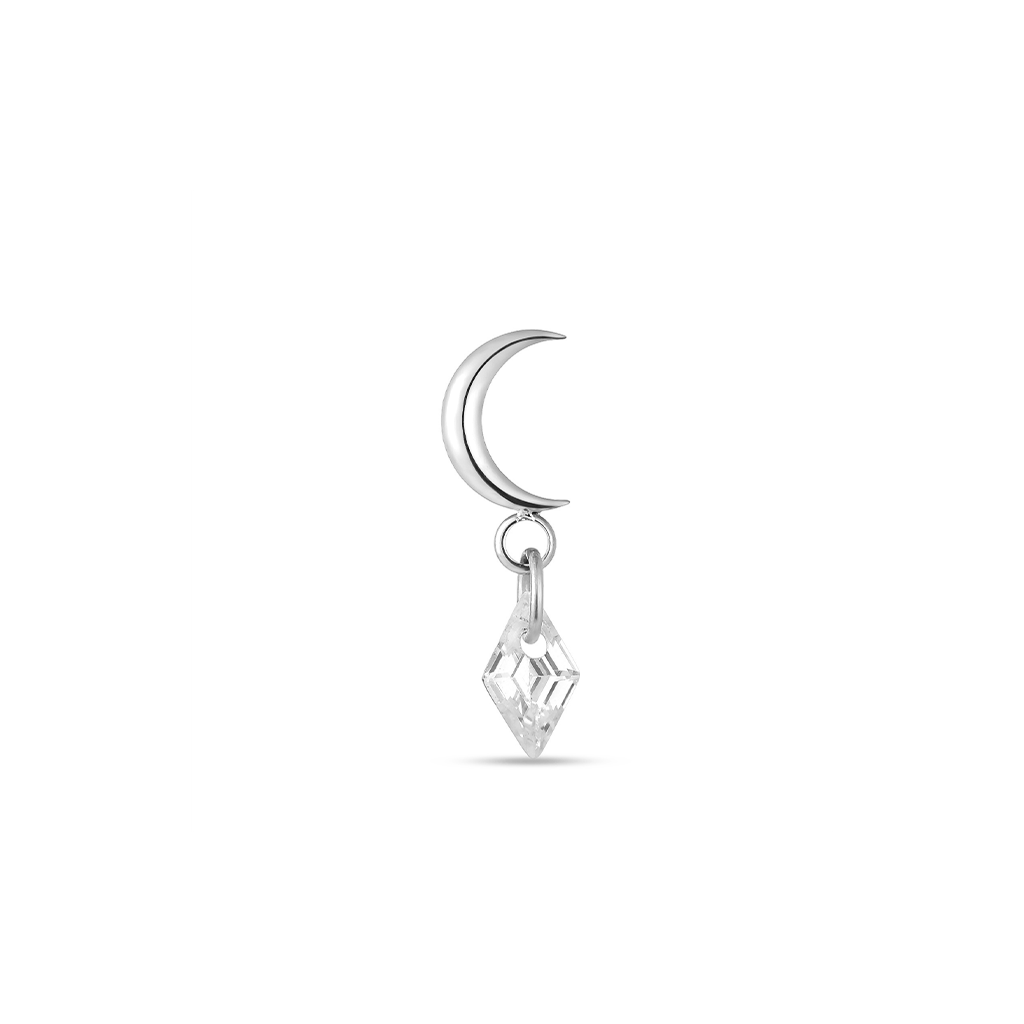 Moon w Dangle Flatback
