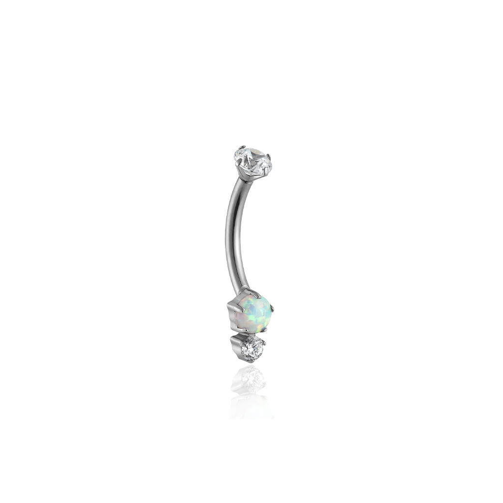 Titanium Duo Navel Bar