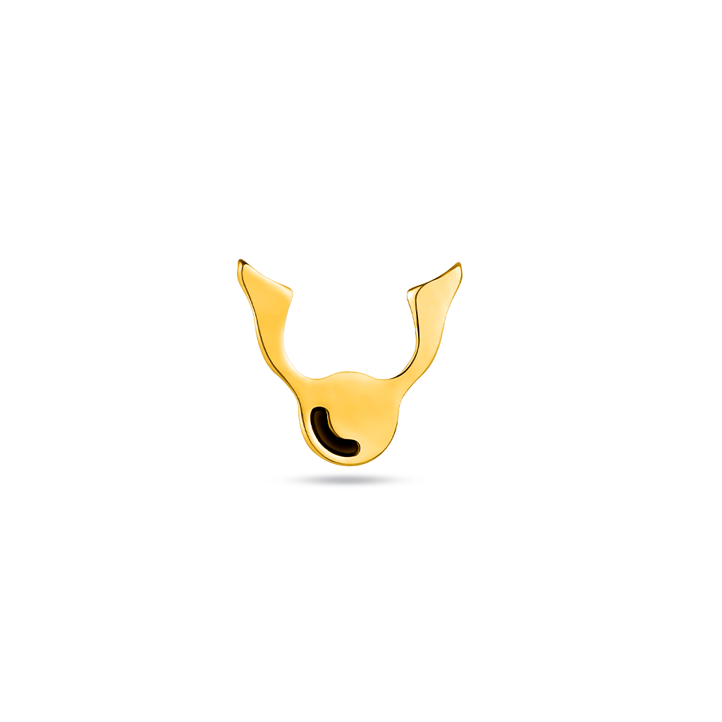 18k V-Gold Golden Snitch Flatback