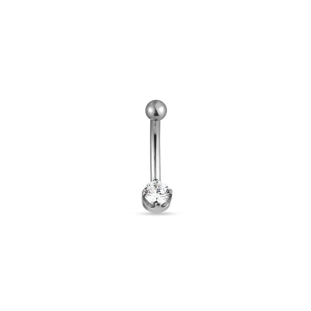 Single Claw Crystal Curved Bar